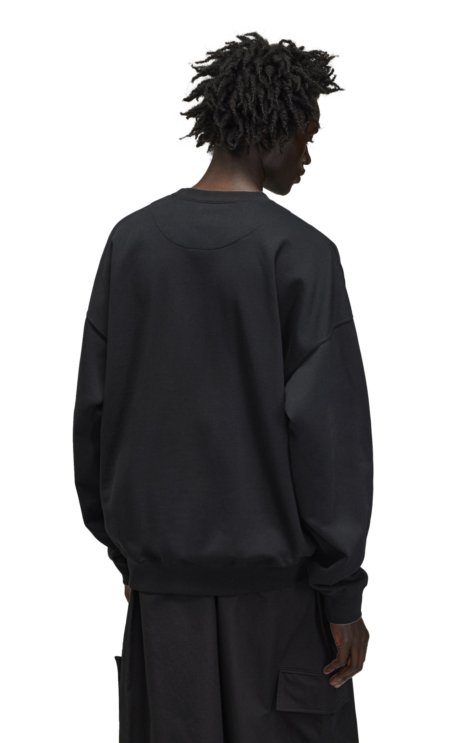 FRENCH TERRY BLACK CREWNECK