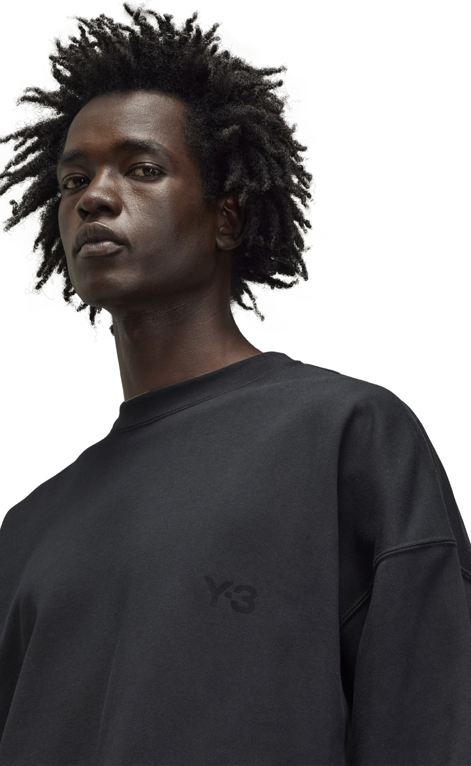 FRENCH TERRY BLACK CREWNECK