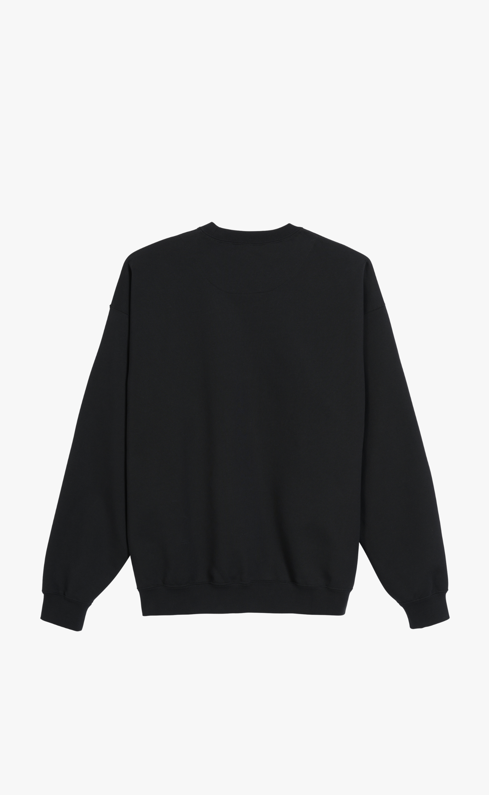 FRENCH TERRY BLACK CREWNECK
