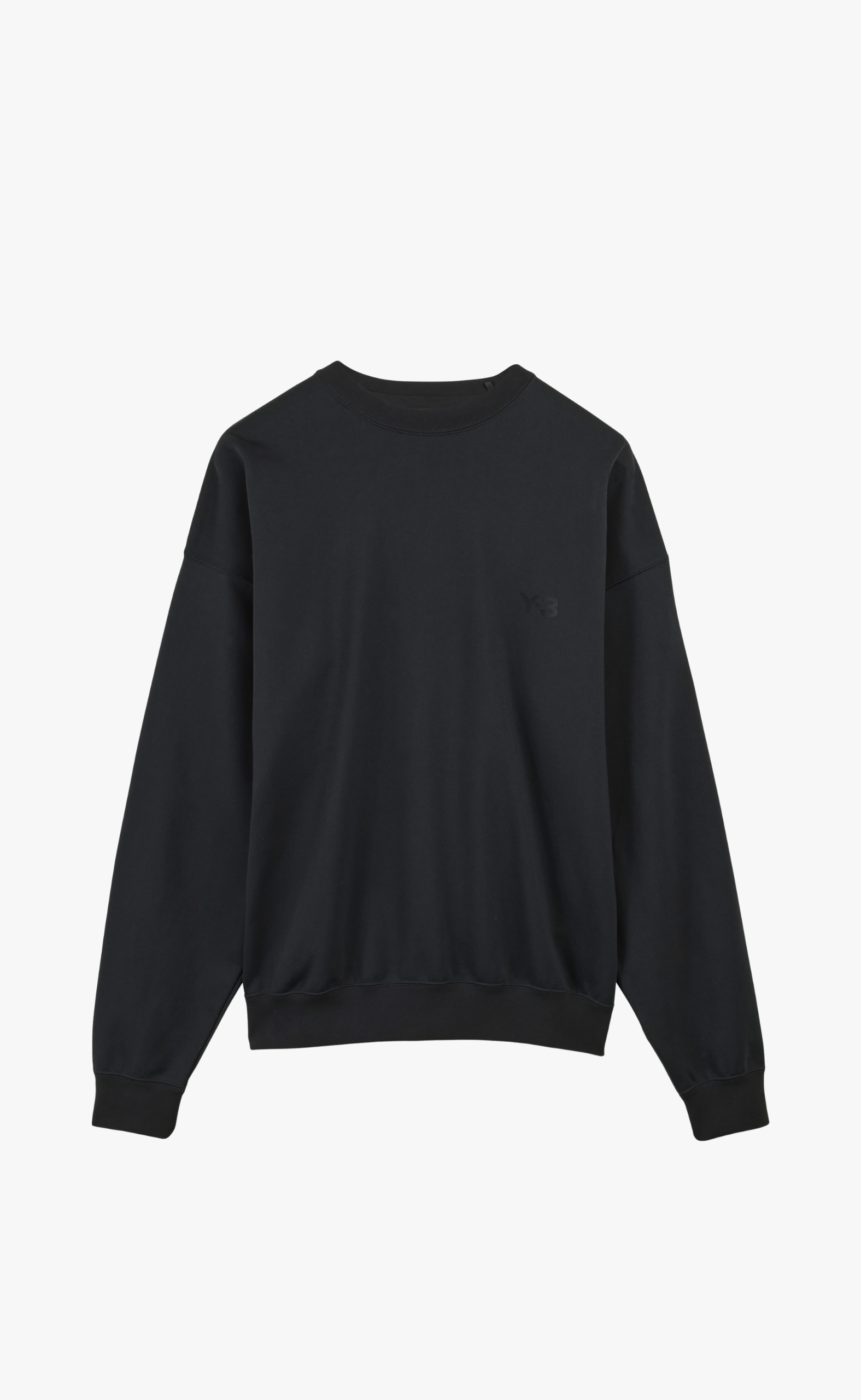 FRENCH TERRY BLACK CREWNECK