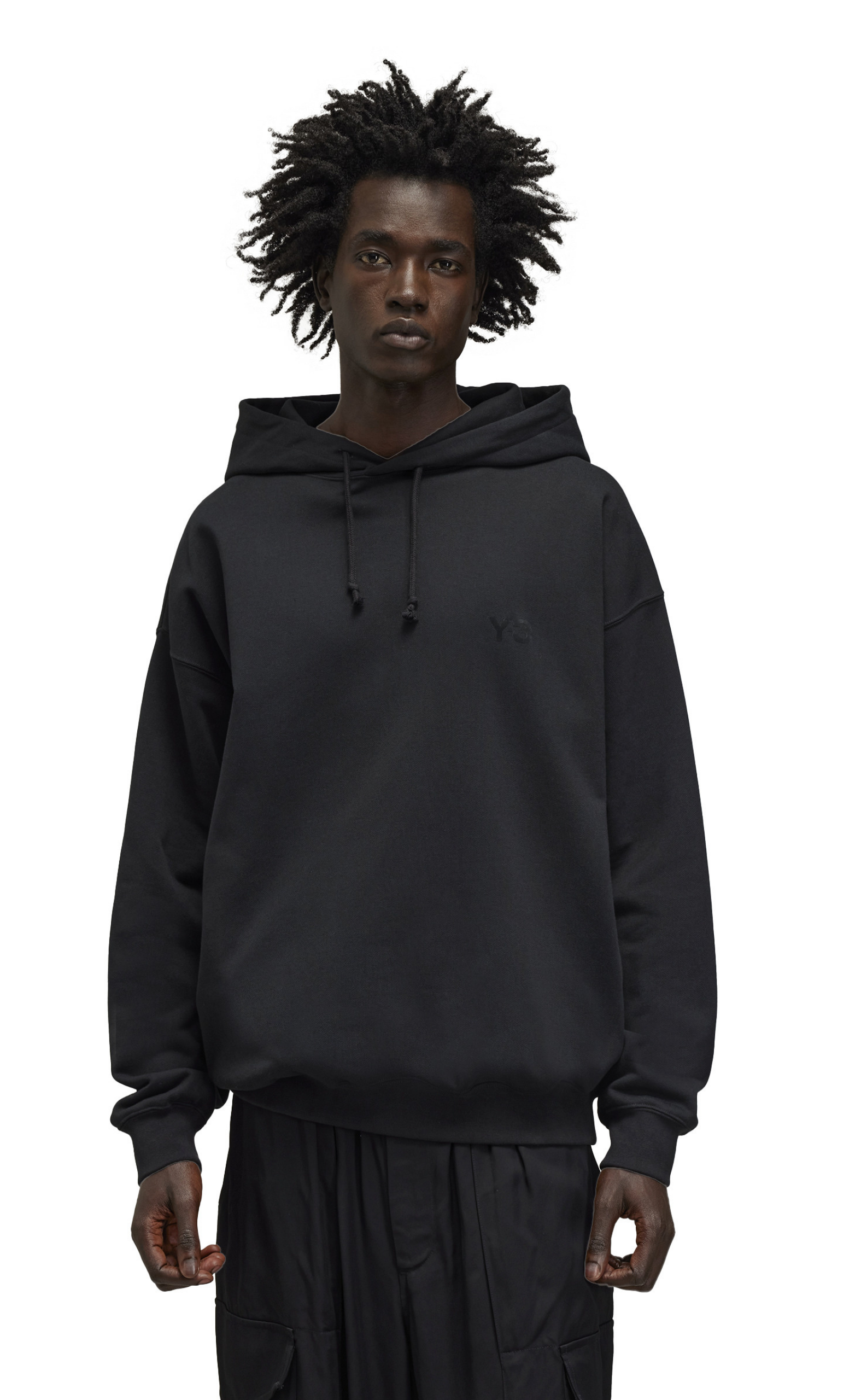 FRENCH TERRY BLACK HOODIE