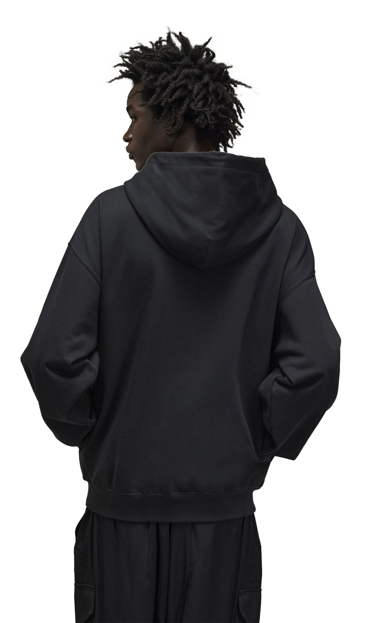 FRENCH TERRY BLACK HOODIE