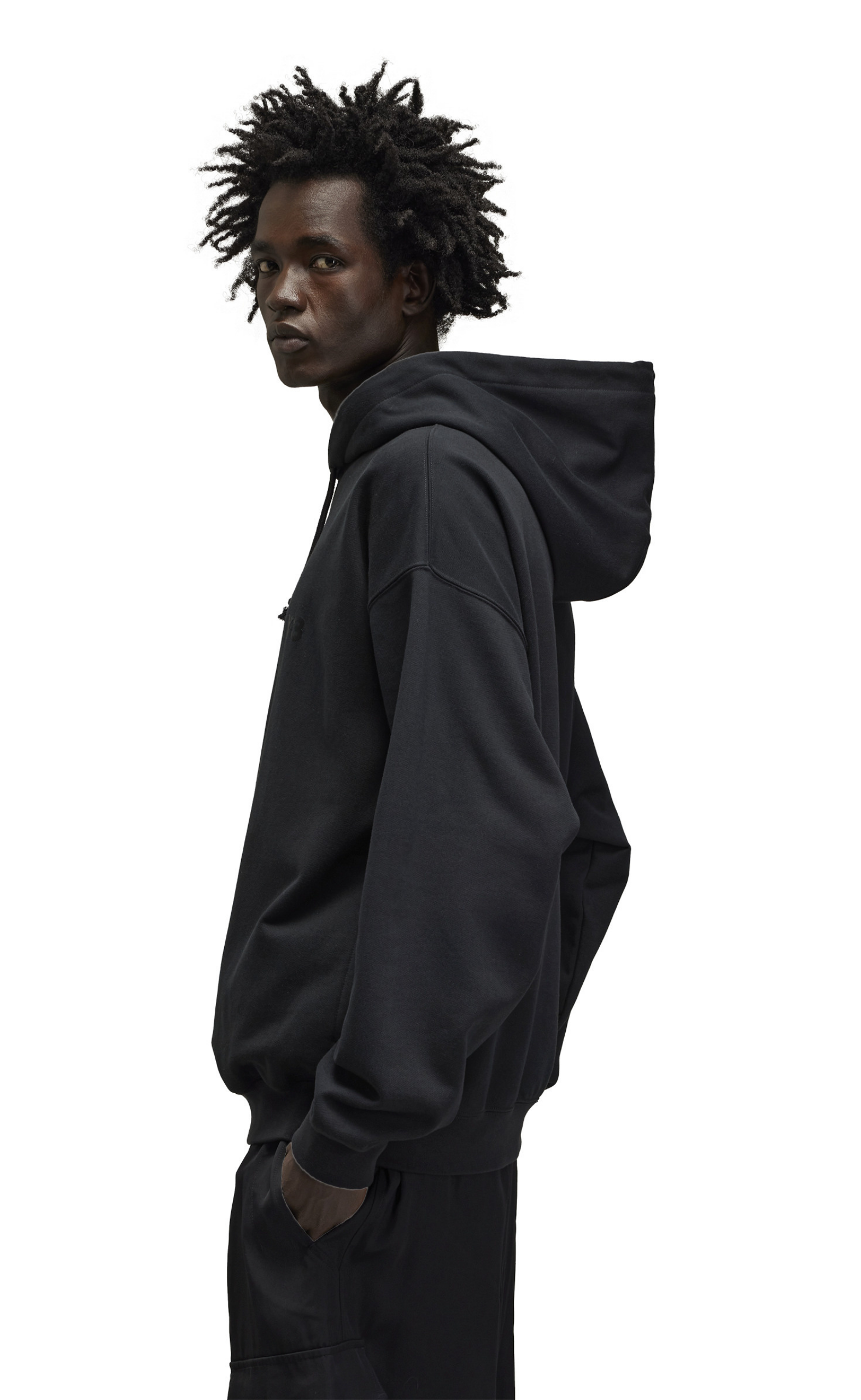 FRENCH TERRY BLACK HOODIE