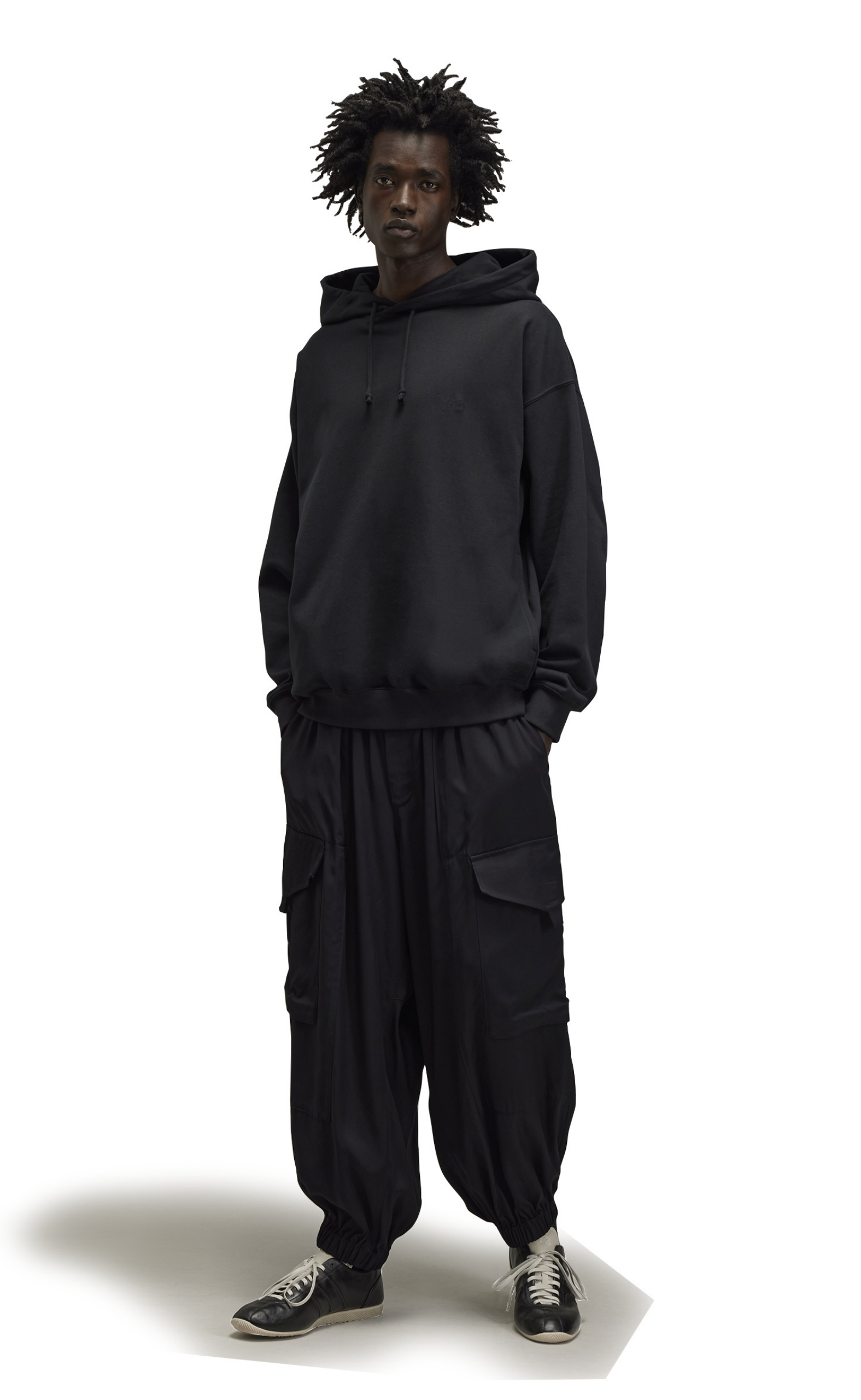 FRENCH TERRY BLACK HOODIE