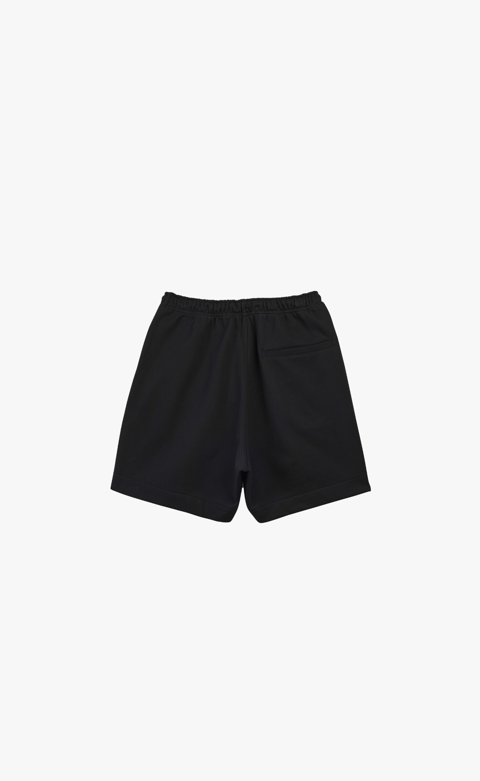 FRENCH TERRY BLACK SHORTS