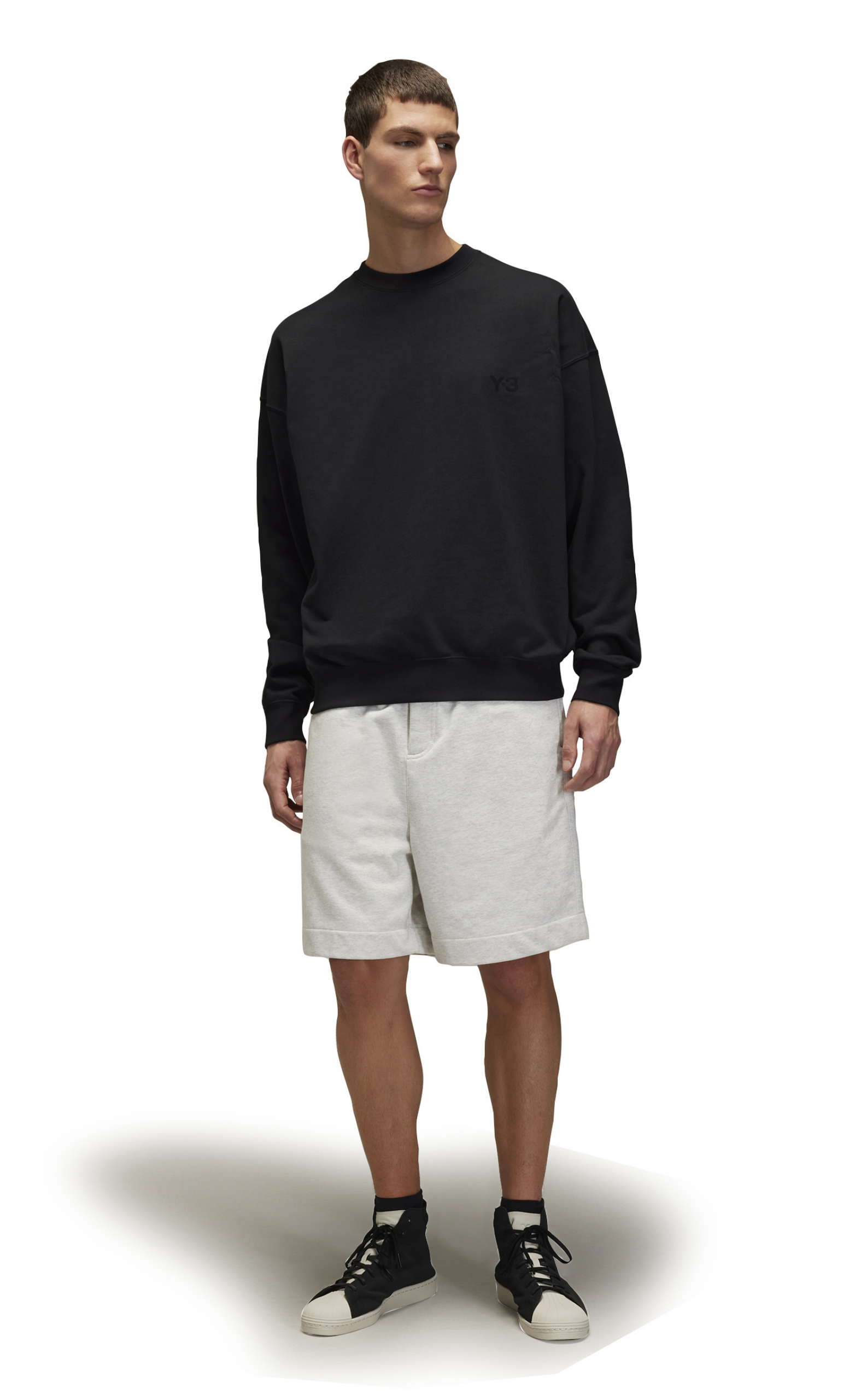 FRENCH TERRY GREY SHORTS