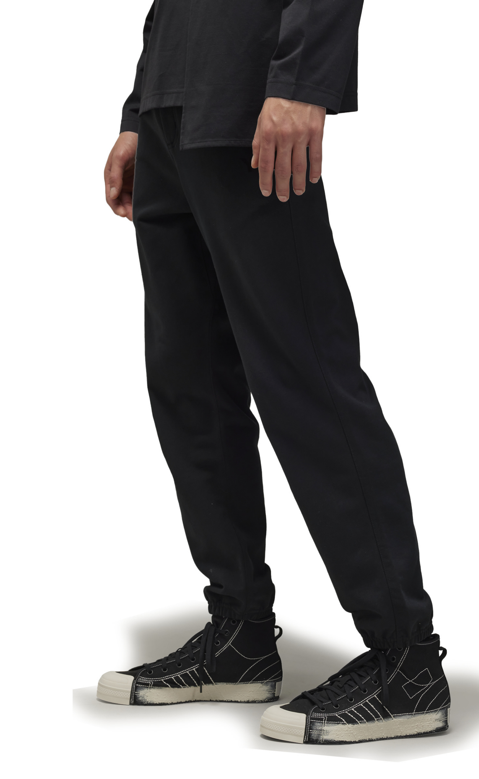 FRENCH TERRY TRACK BLACK SWEATPANTS