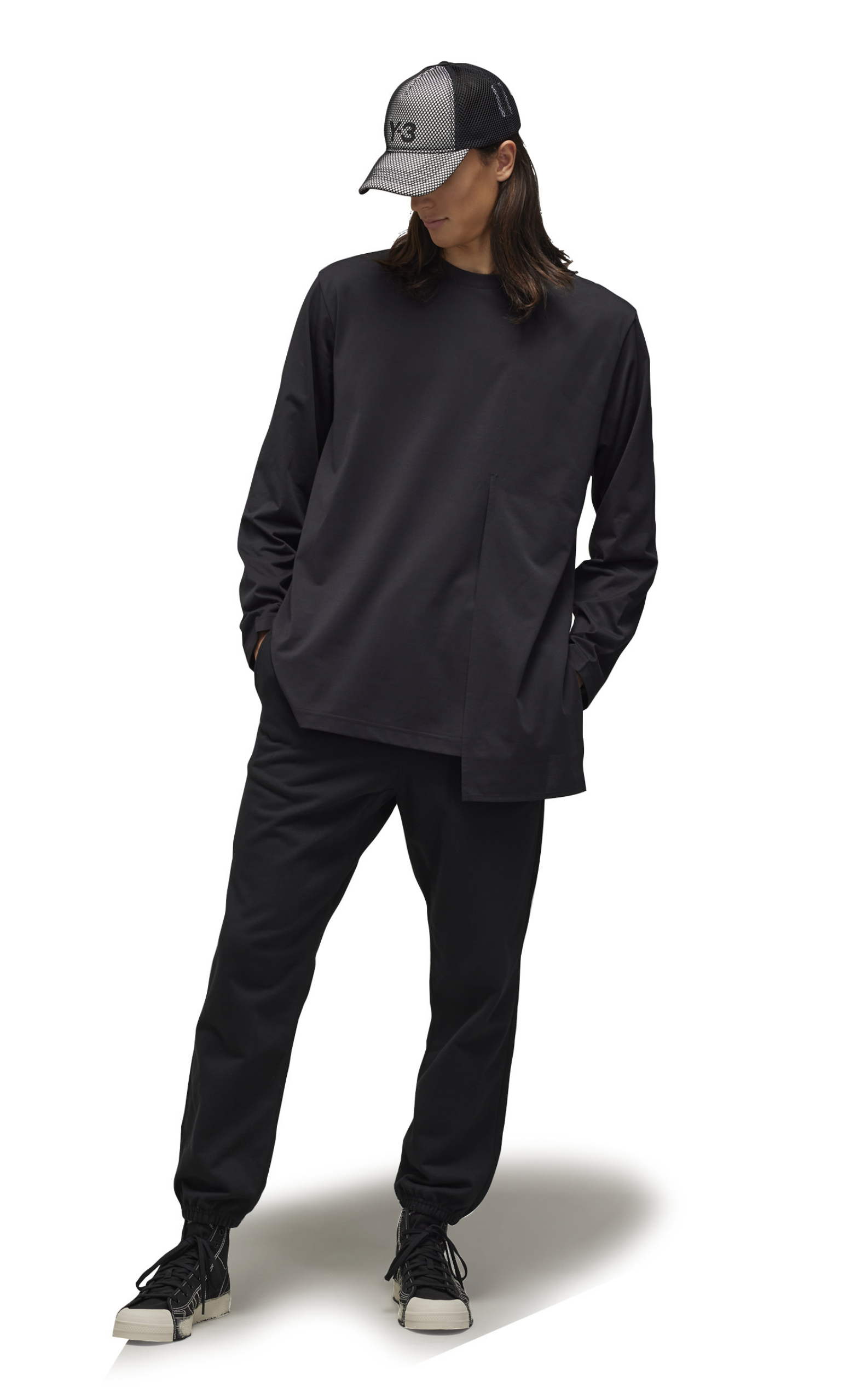 FRENCH TERRY TRACK BLACK SWEATPANTS