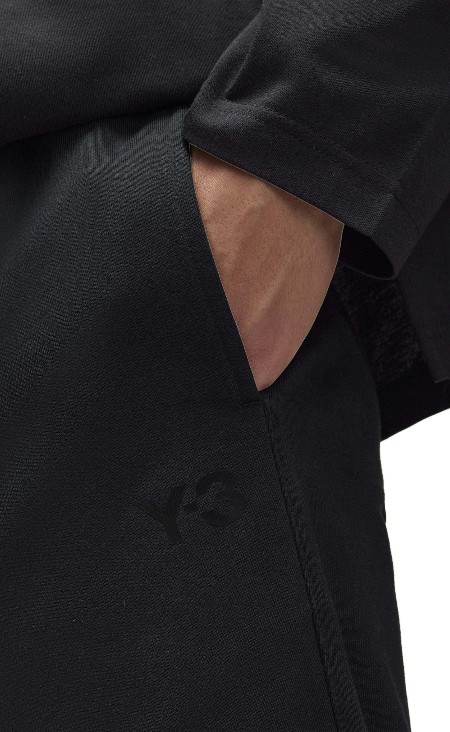 FRENCH TERRY TRACK BLACK SWEATPANTS