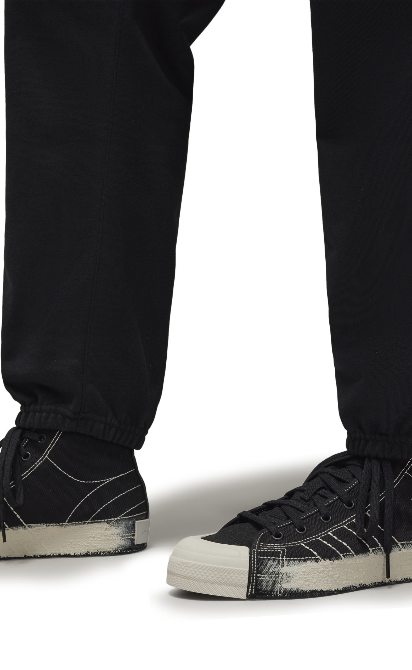 FRENCH TERRY TRACK BLACK SWEATPANTS