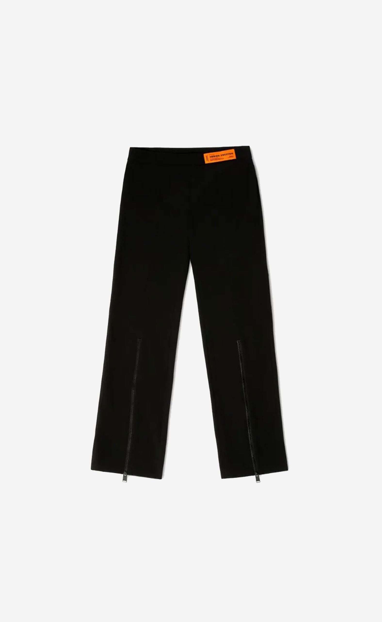GABARDINE ZIP PANTS BLACK
