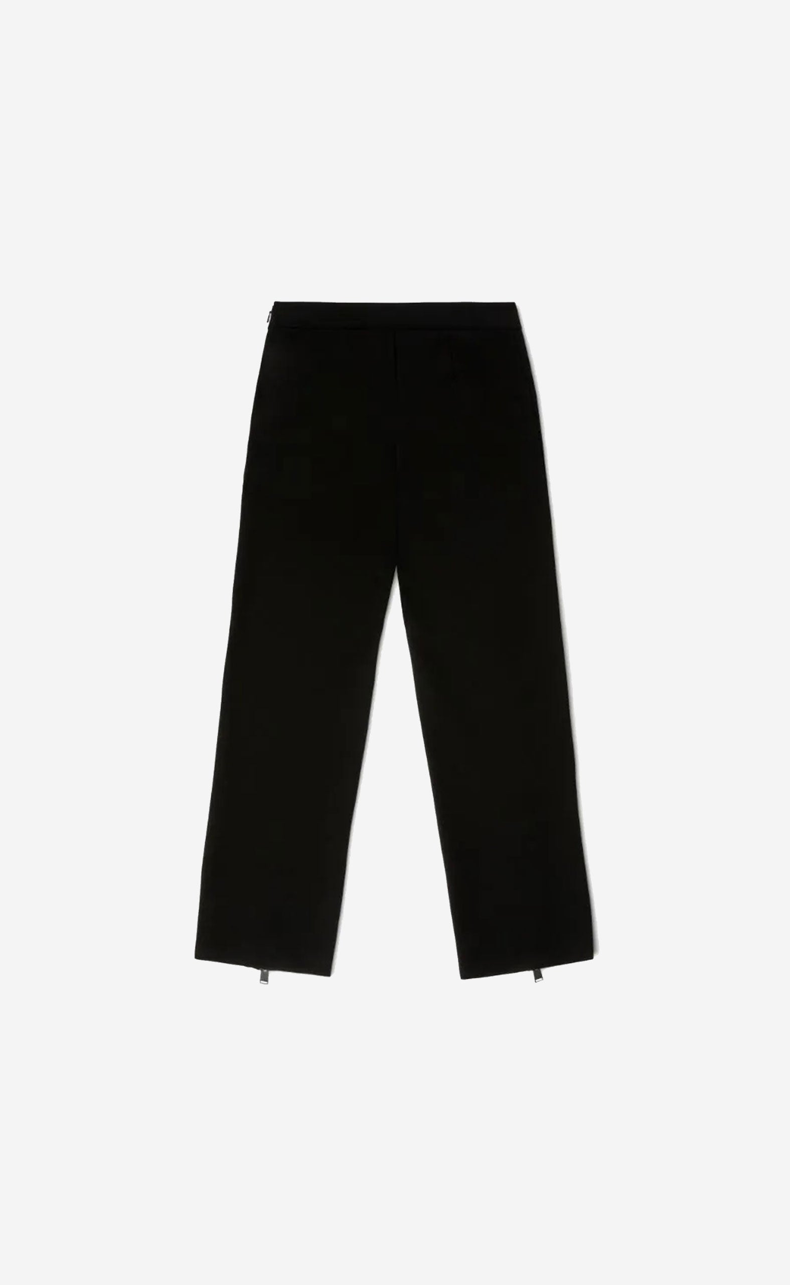GABARDINE ZIP PANTS BLACK