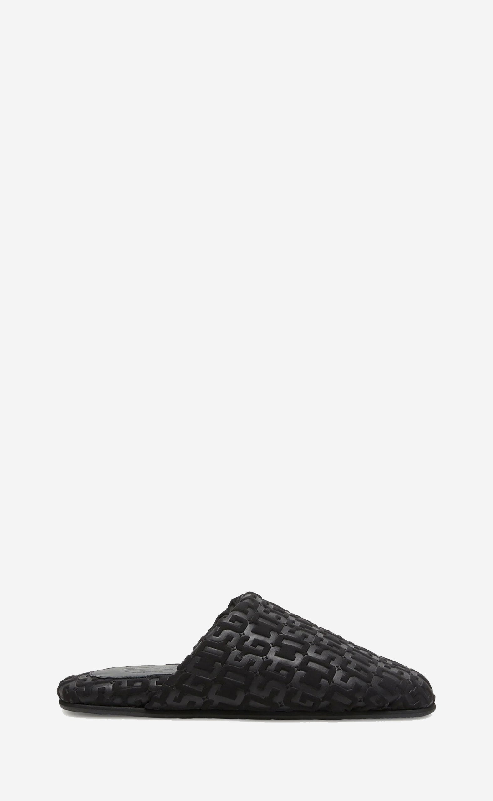 GCDS MONOGRAM SLIPPERS BLACK