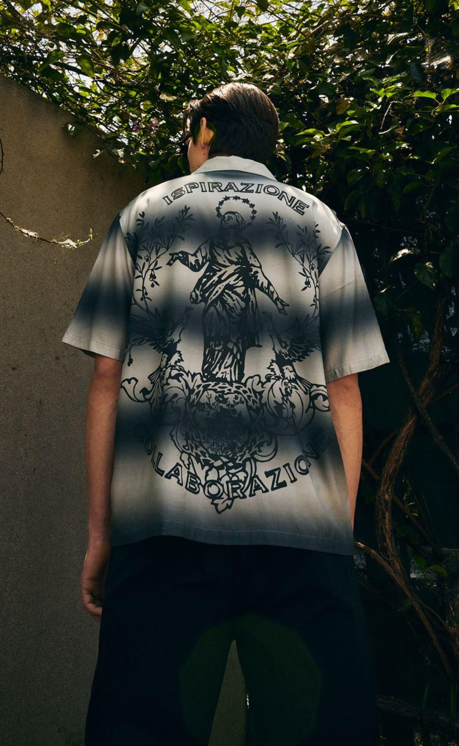 GIOVANNI BUTTON UP SILVER SHIRT