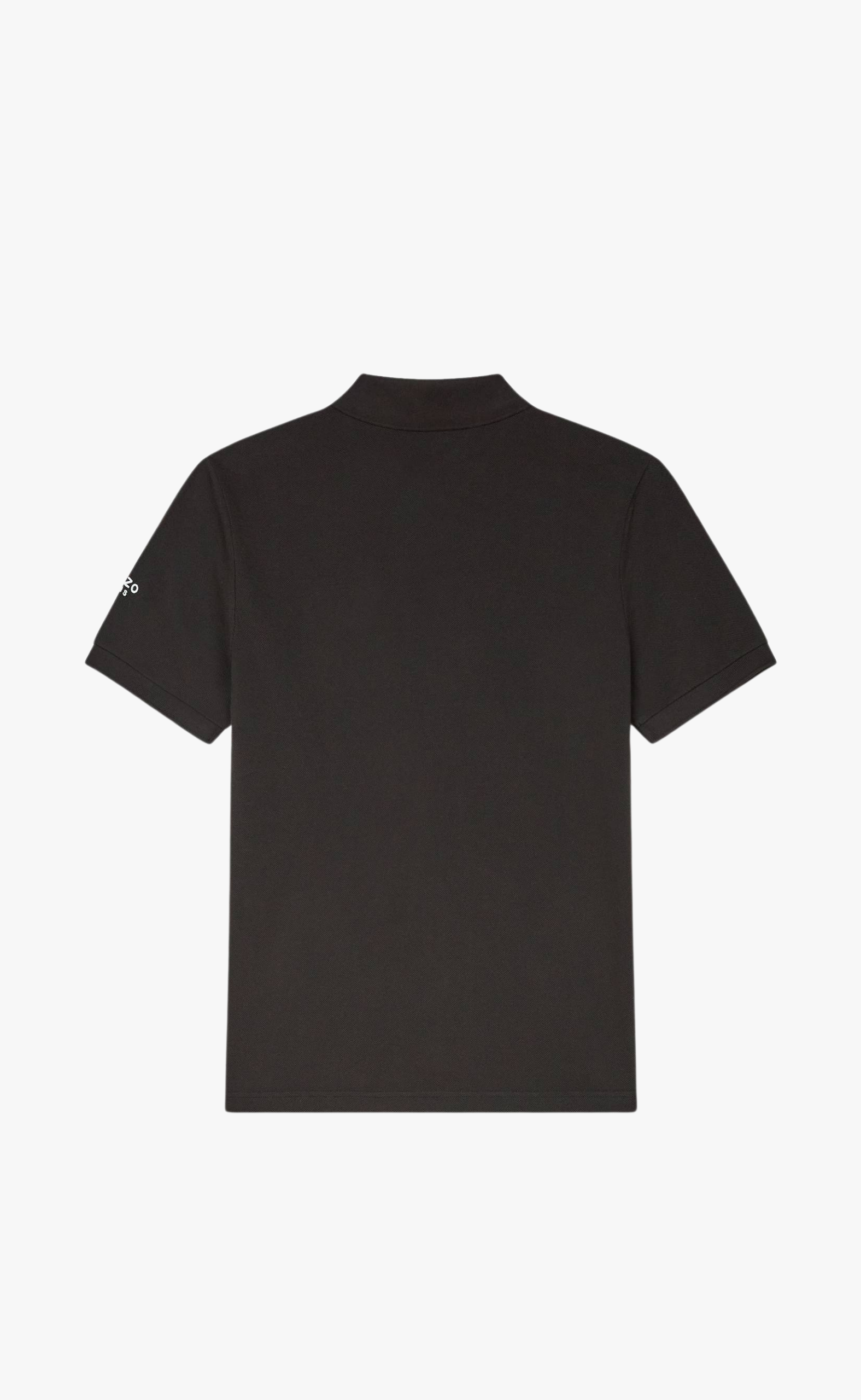 GOTS BOKE FLOWER SLIM POLO BLACK T-SHIRT