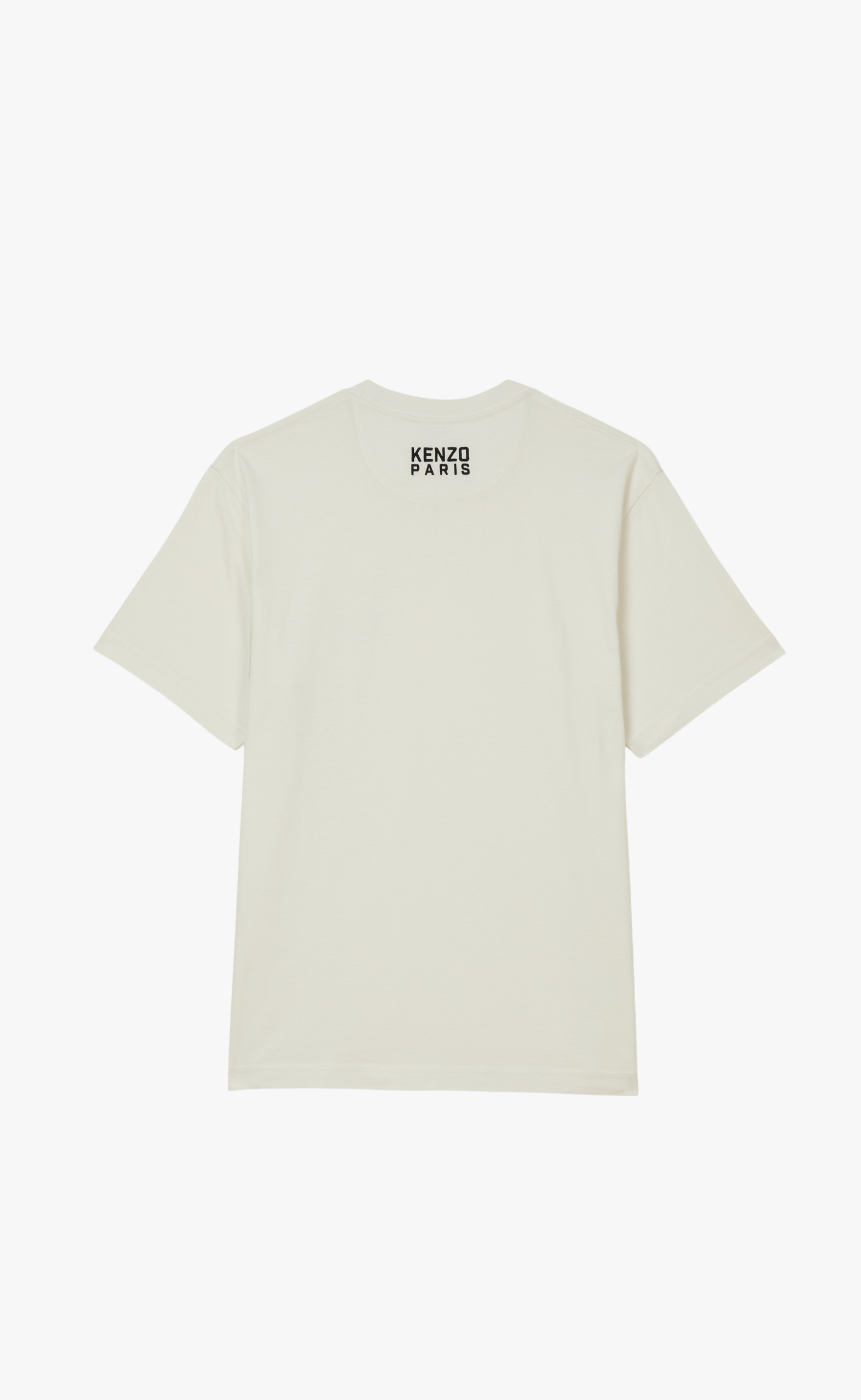 GOTS KENZO HAPPY TIGER EMBROIDERED CLASSIC OFF WHITE T-SHIRT