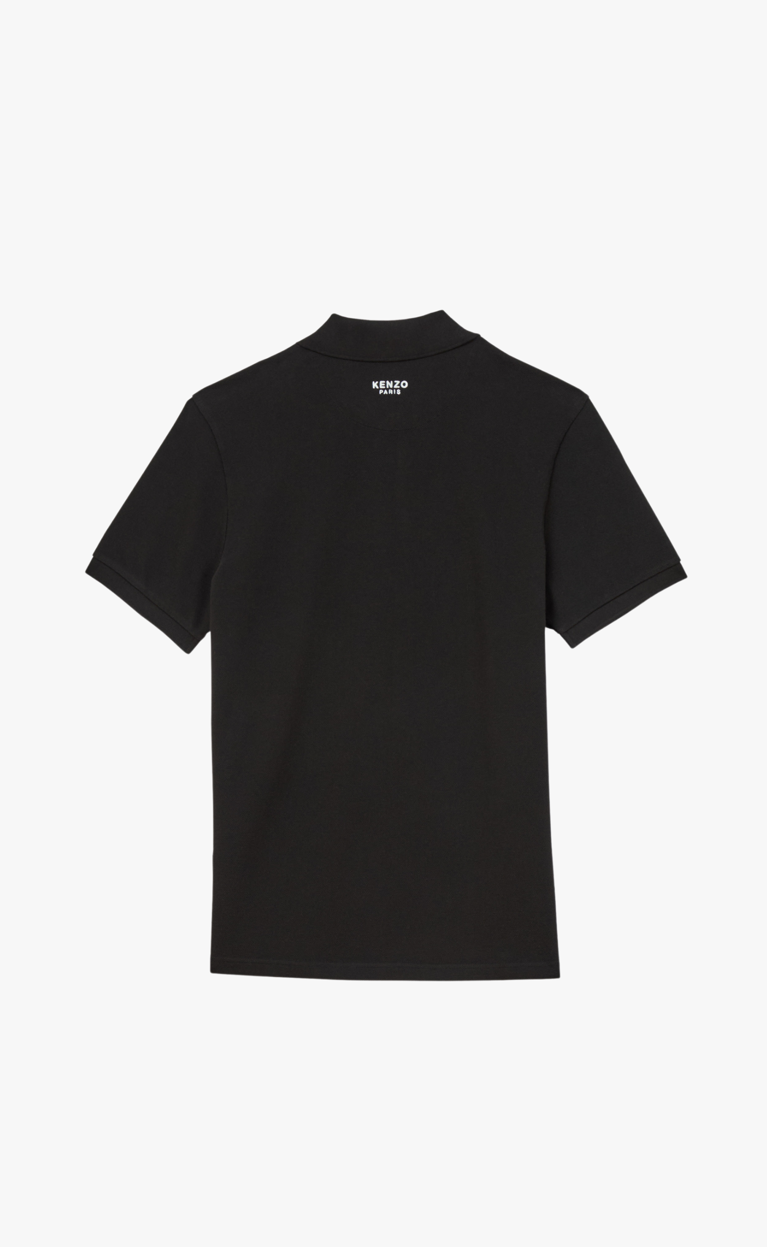 GOTS KENZO POP EMBROIDERED SLIM POLO BLACK T-SHIRT