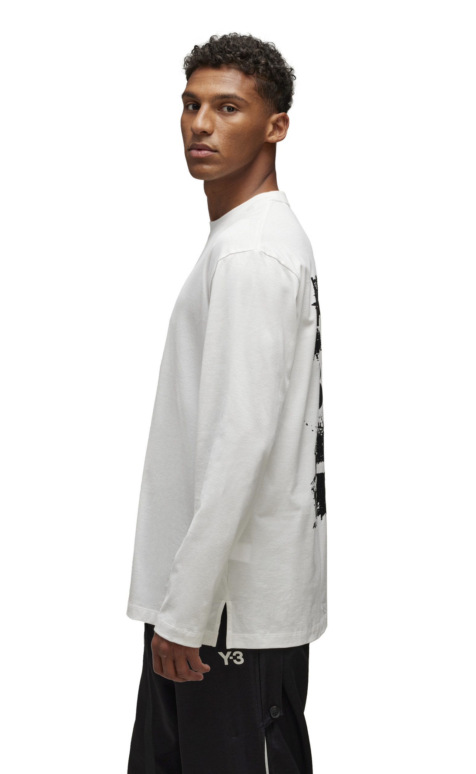 GRAPHIC LOGO WHITE LONGSLEEVE