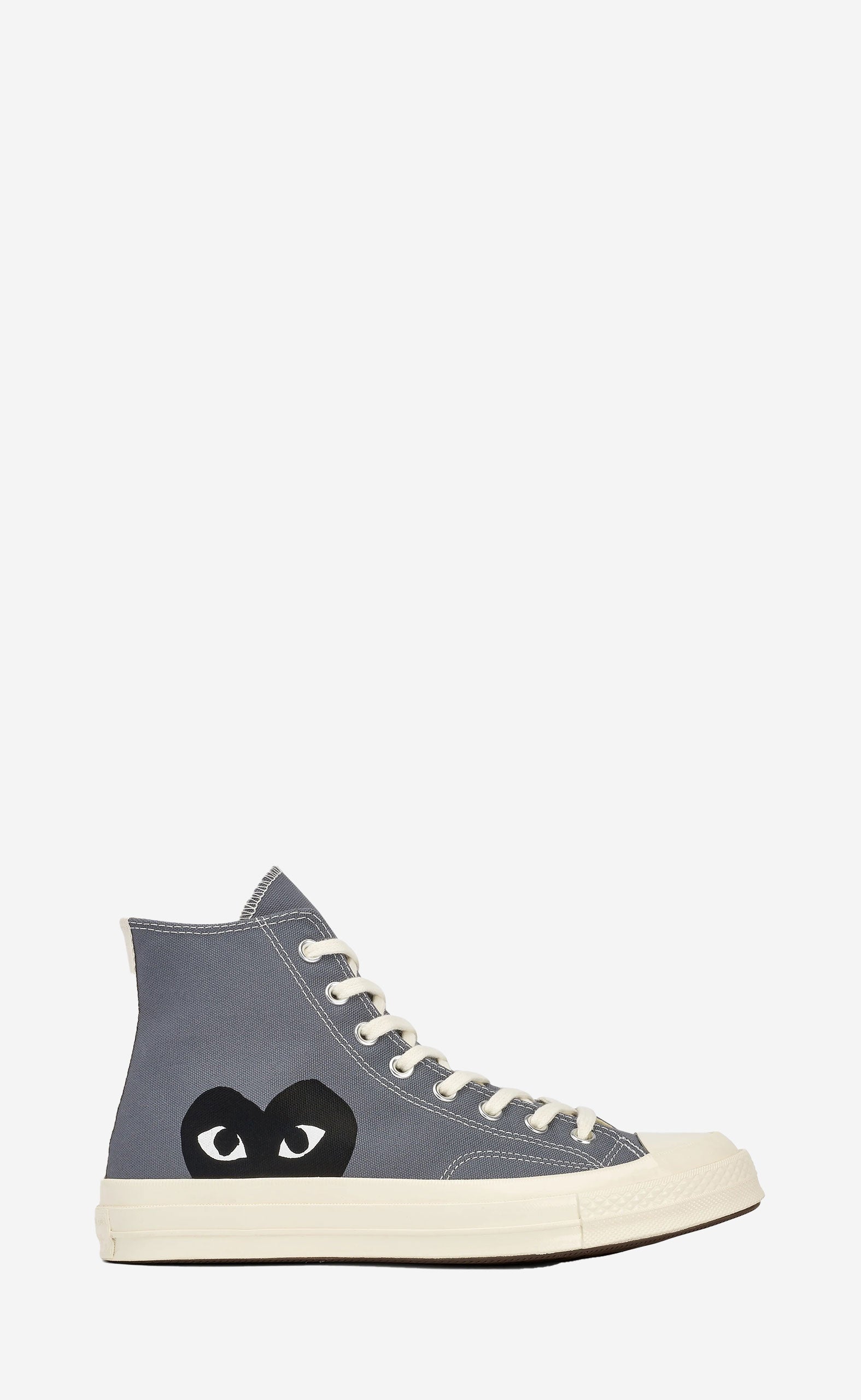CONVERSE BLACK HEART GREY CHUCK 70 HIGH SNEAKER