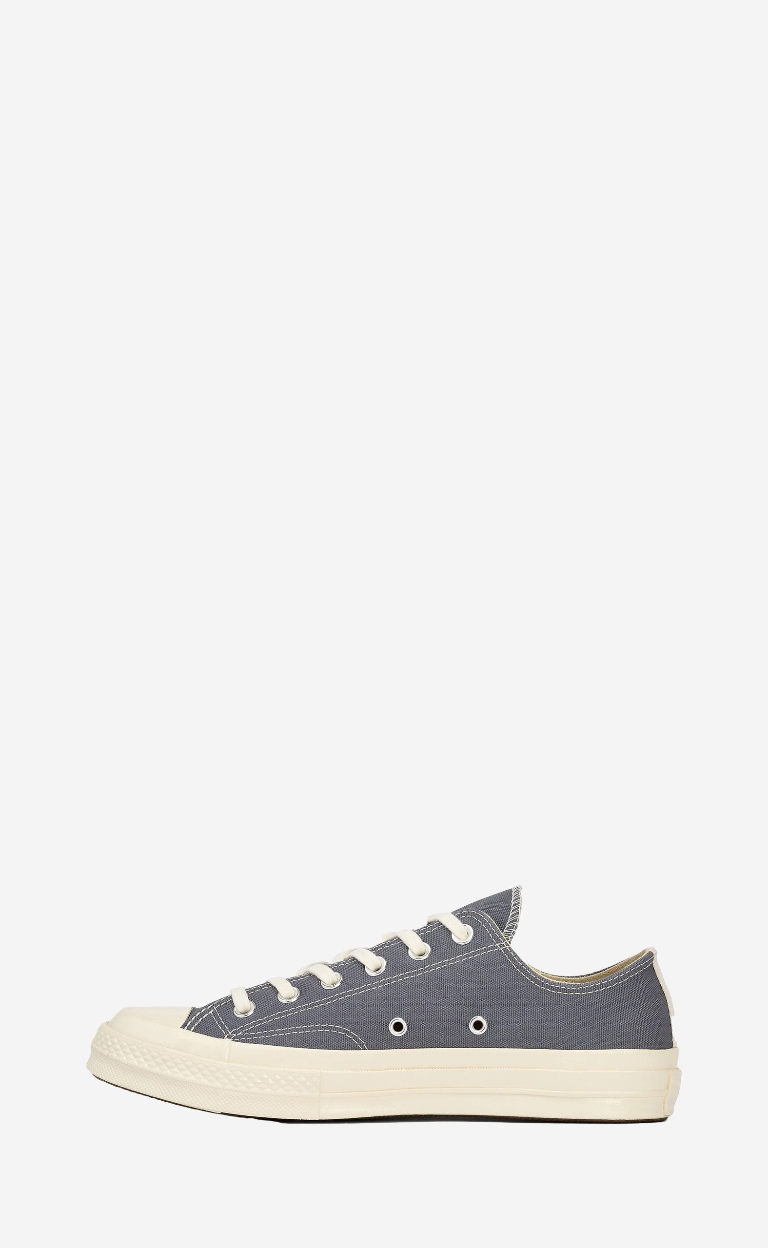 GREY PLAY COMME DES GARÇONS X CONVERSE BLACK HEART CHUCK TAYLOR ALL STAR 70 LOW