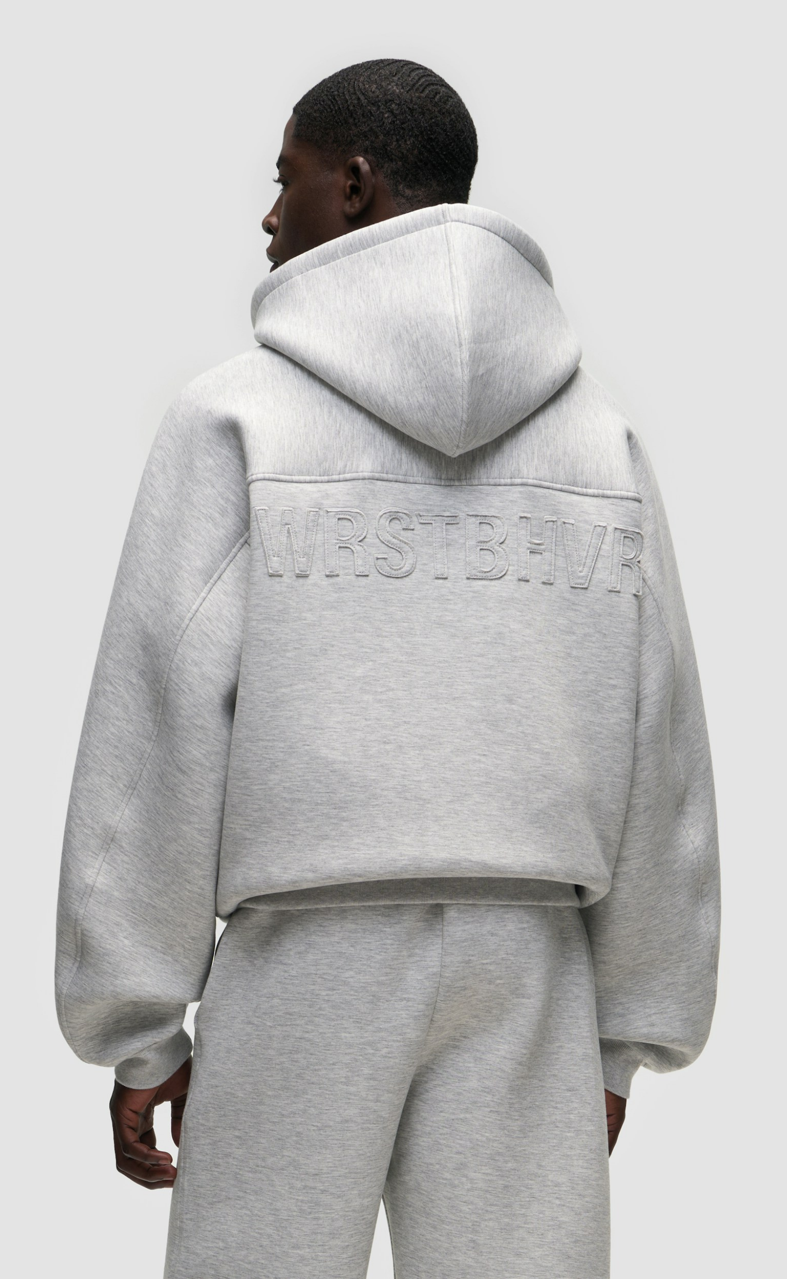 GRUVEN V2 ZIP GRAY MELANGE HOODIE