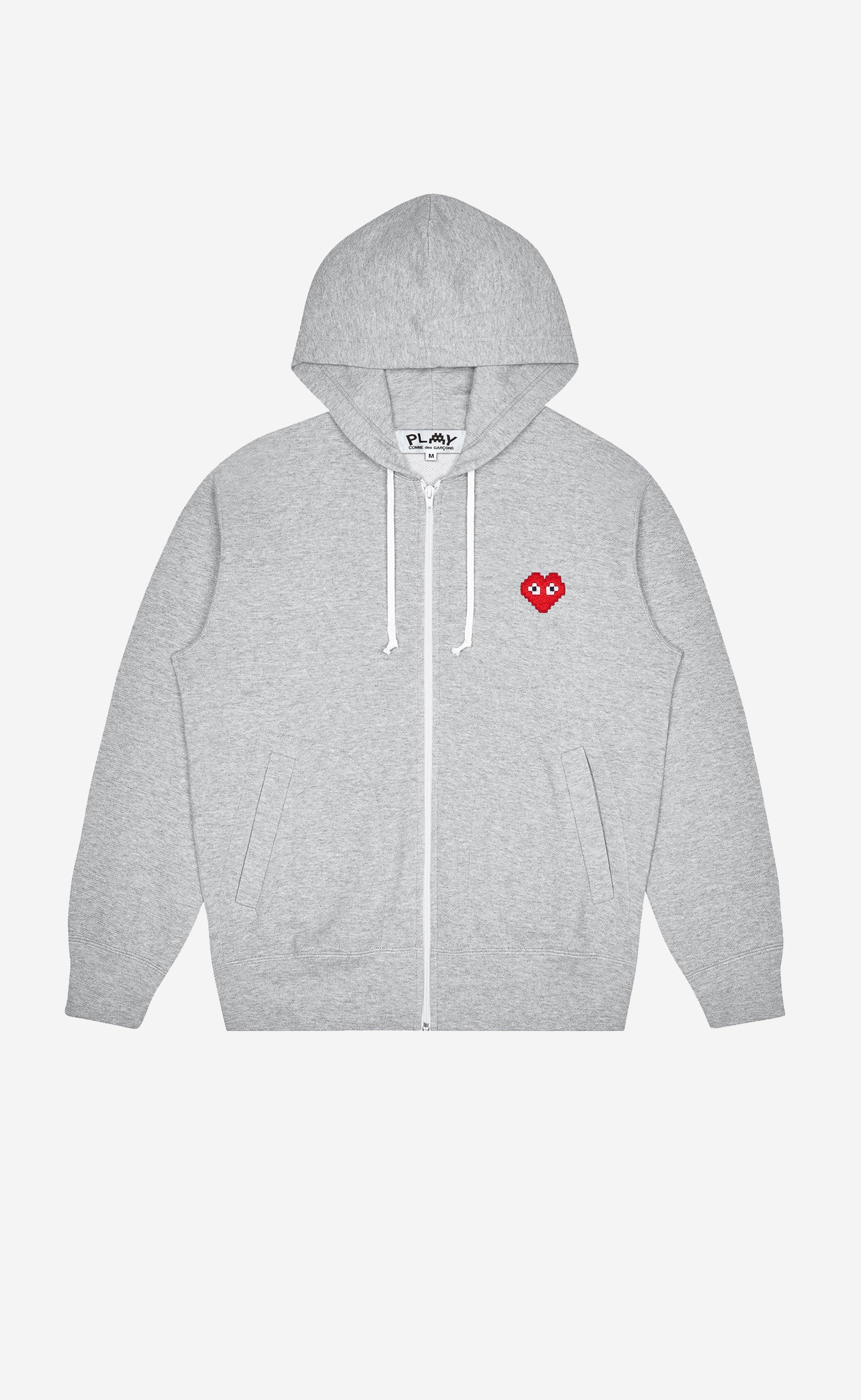 Grey Play Comme des Garçons x the Artist Invader Hooded Sweatshirt