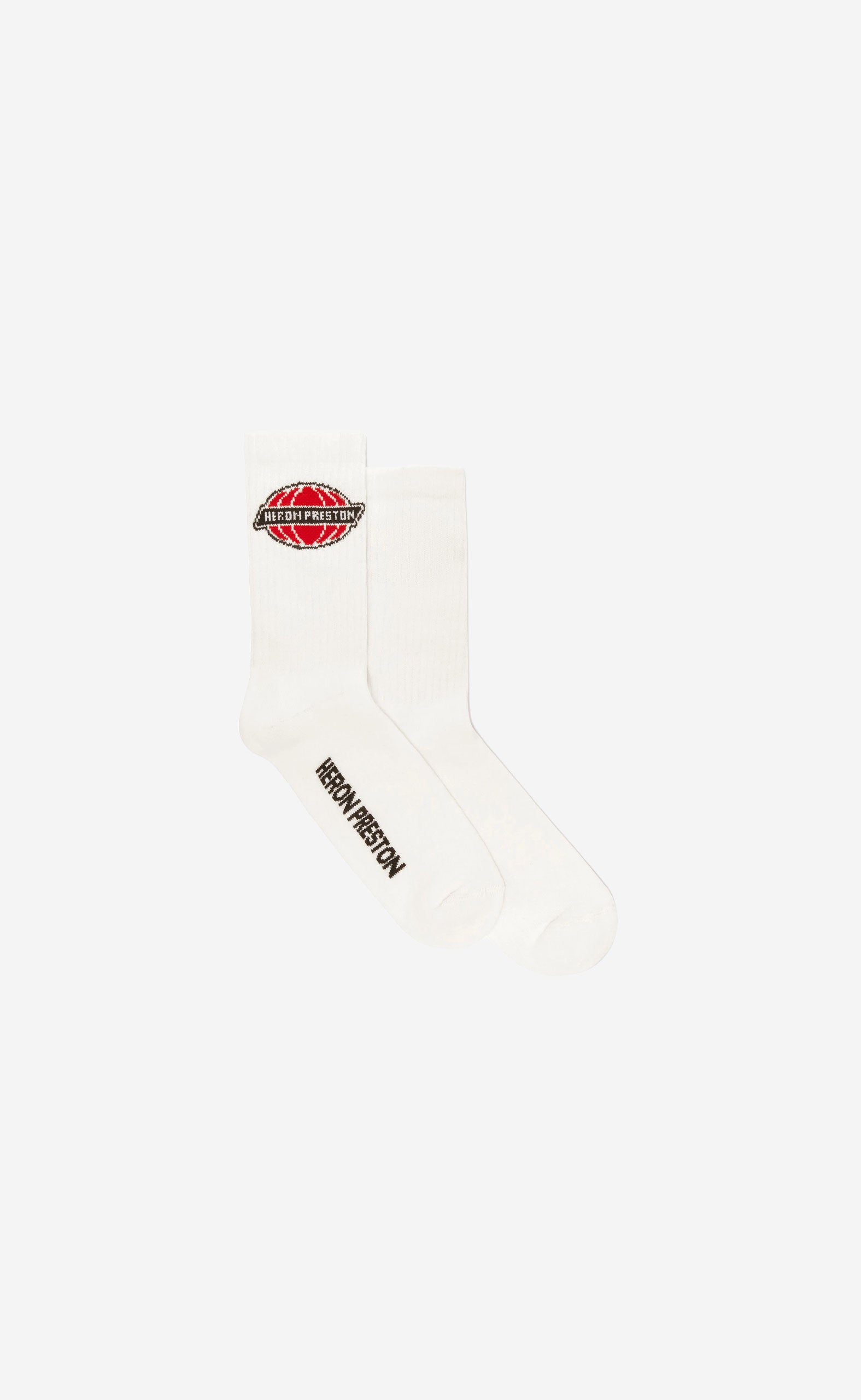 HERON GLOBE LONG SOCKS WHITE RED