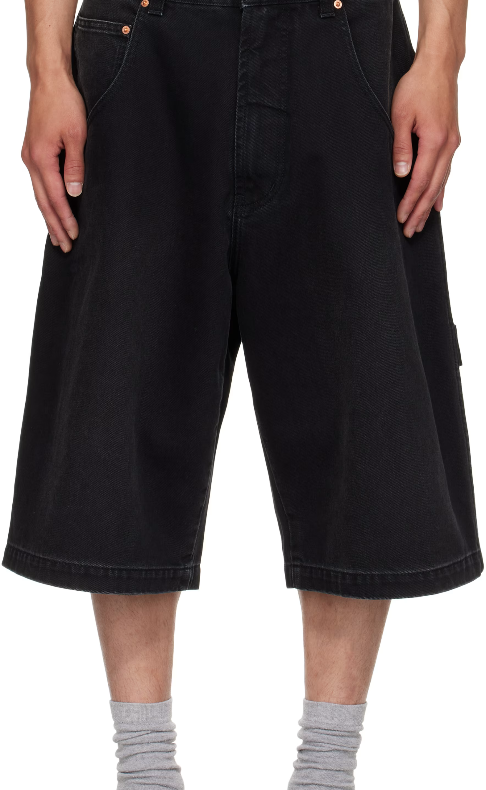 HIP-HOP VINTAGE BLACK SHORTS
