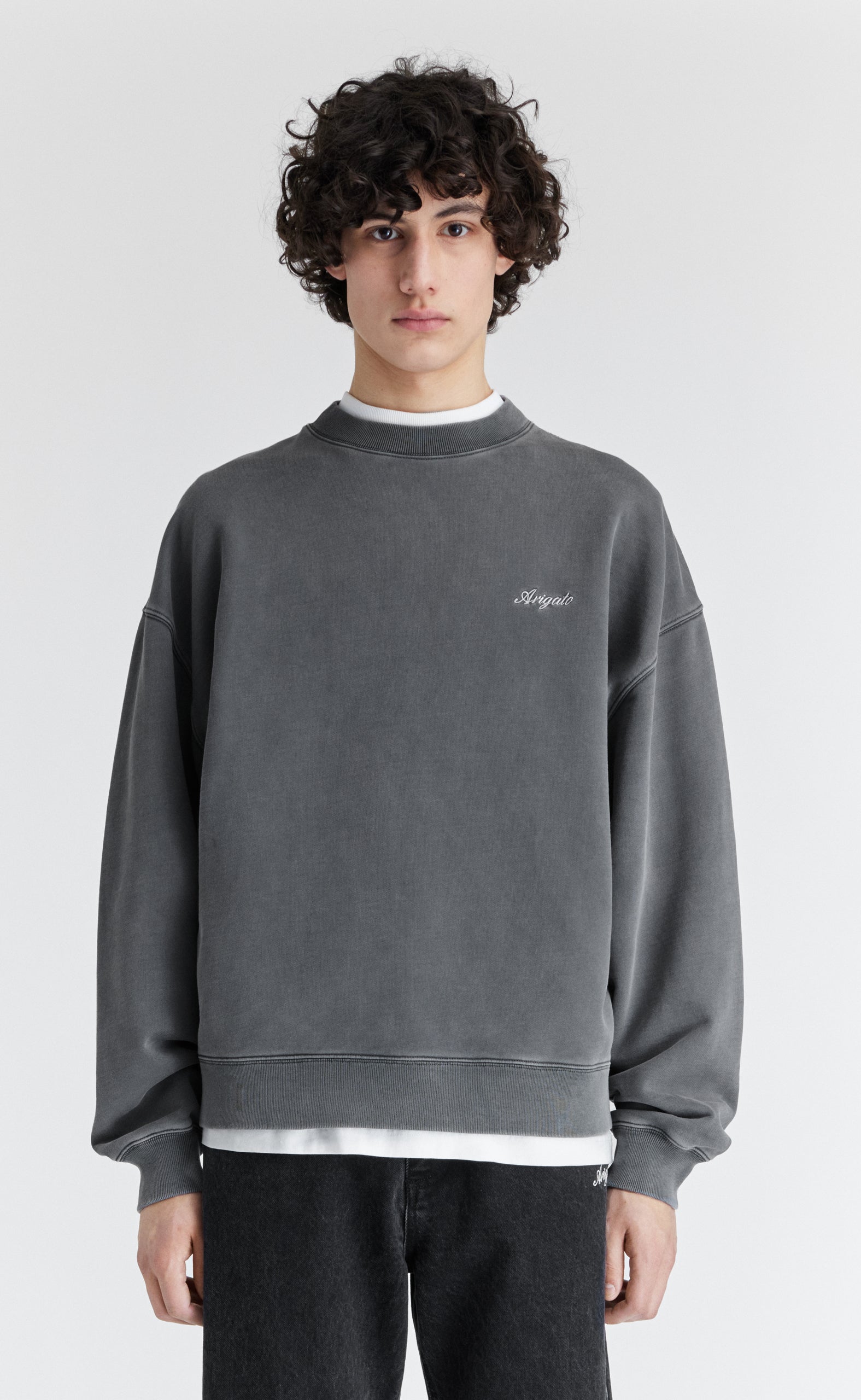 HONOR WASHED STEEL CREWNECK