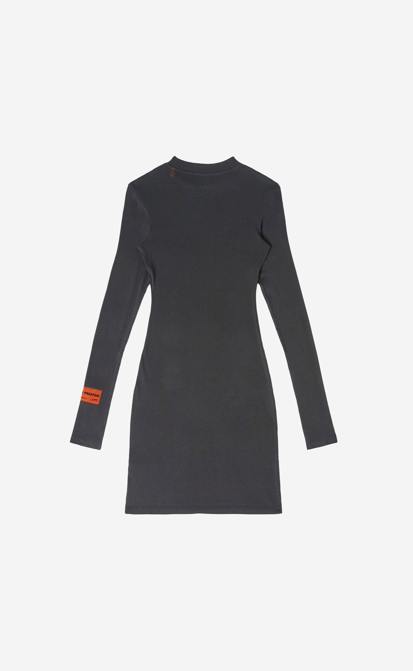 HPNY EMB LS DRESS BLACK WHITE