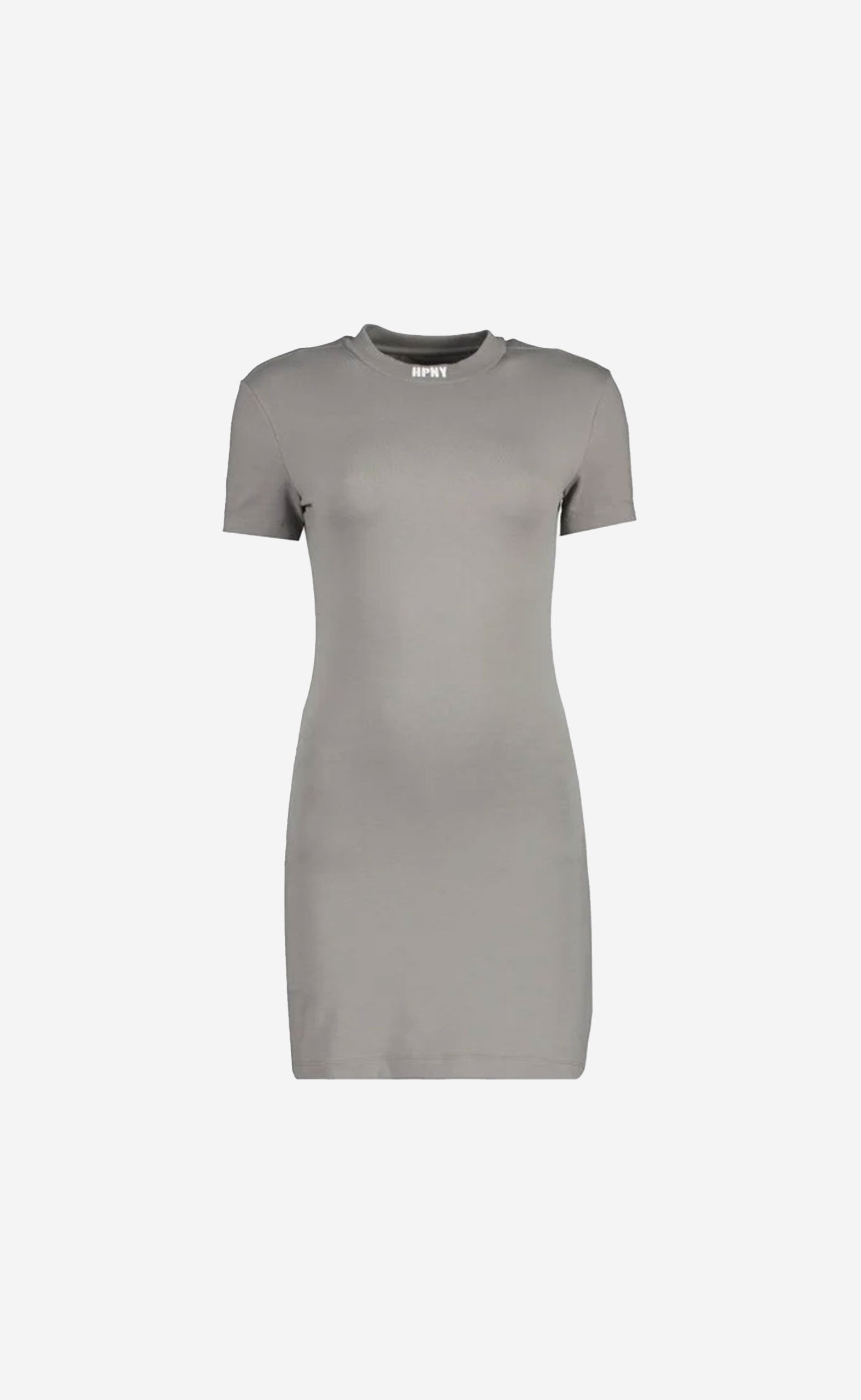 HPNY EMB SS DRESS GREY WHITE