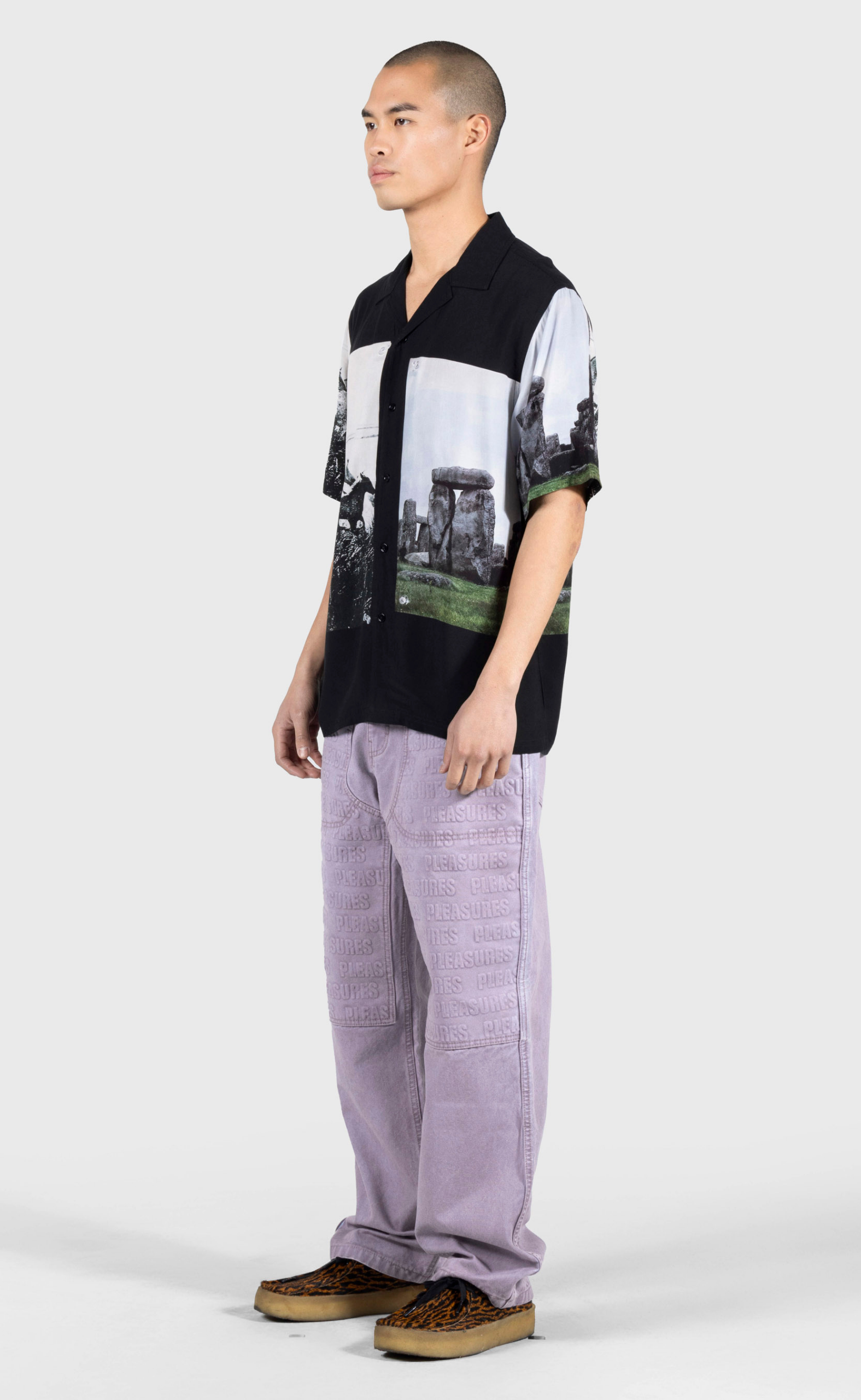 IMPACT DOUBLE KNEE MAUVE JEANS