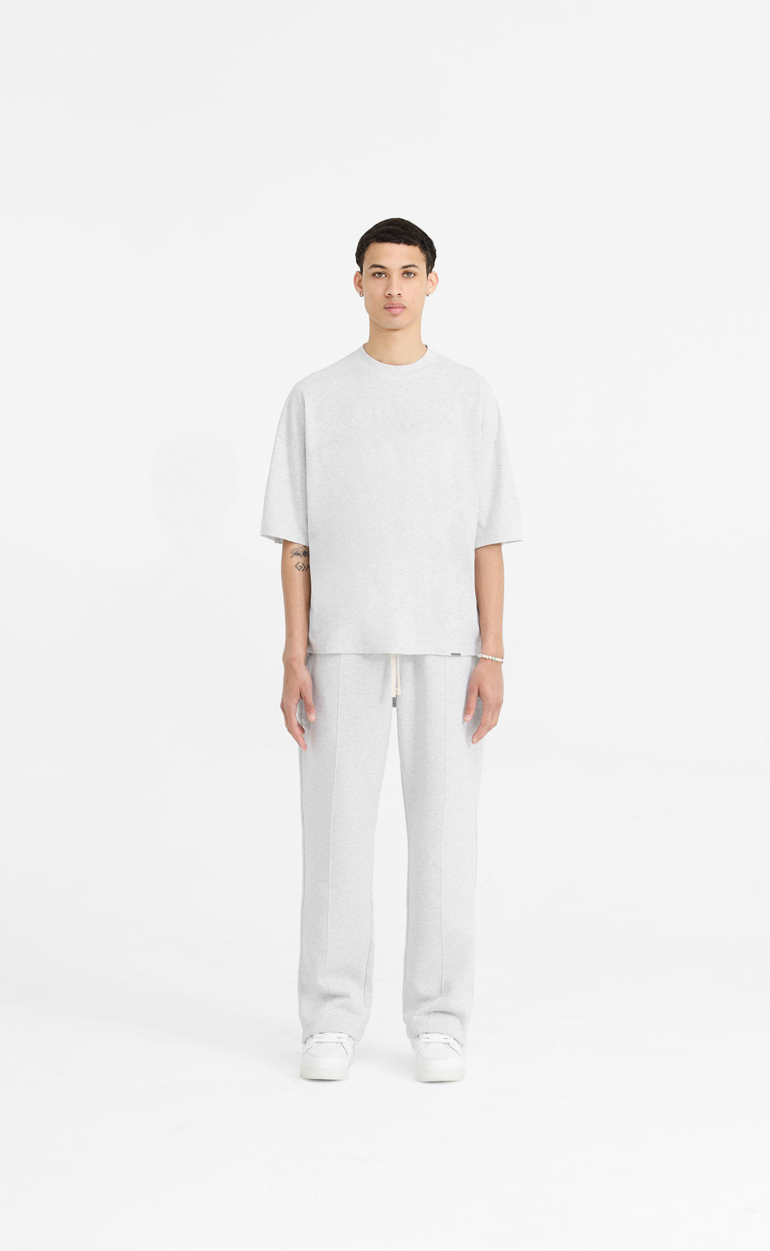 INITIAL ICE GREY MARL SWEATPANTS
