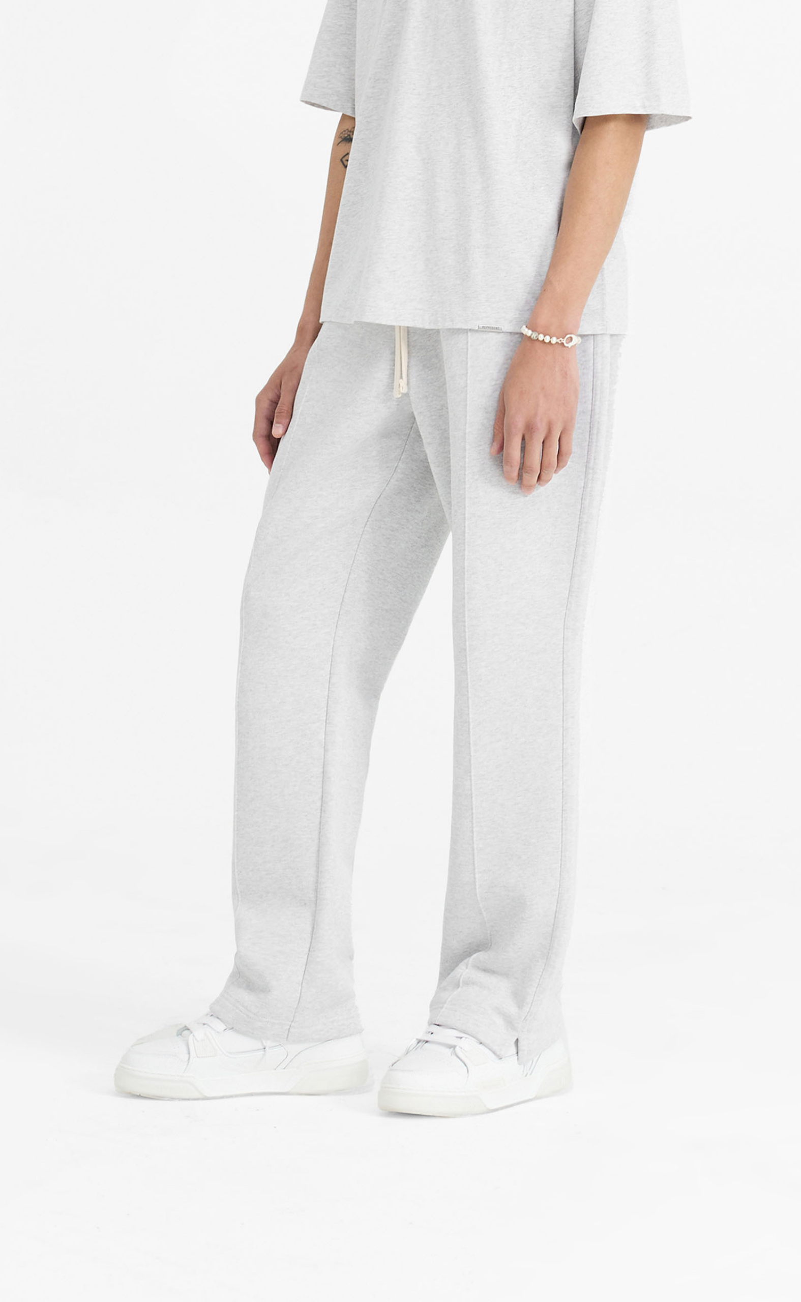 INITIAL ICE GREY MARL SWEATPANTS