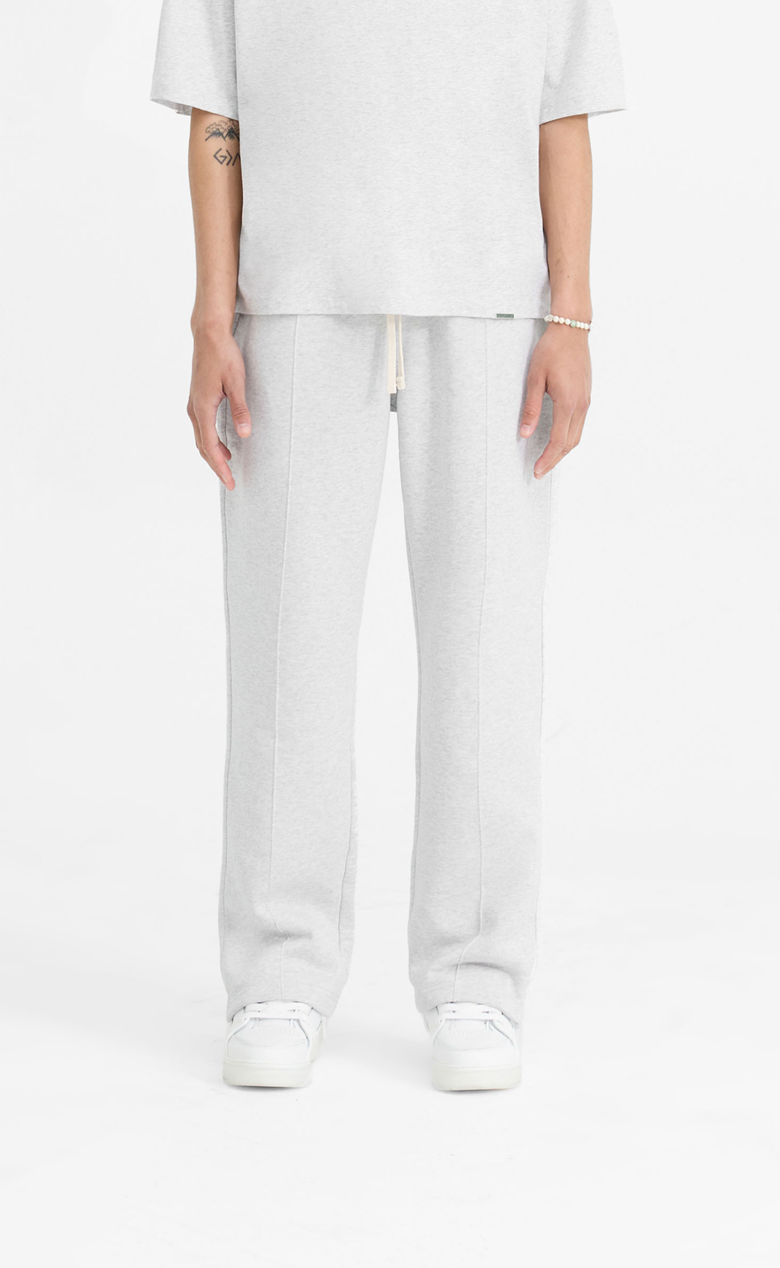 INITIAL ICE GREY MARL SWEATPANTS