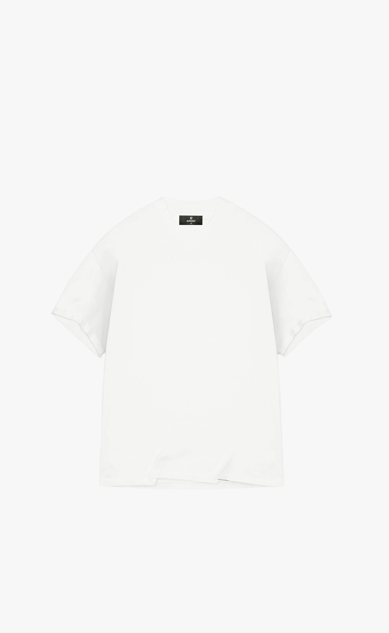 INITIAL OVERSIZED FLAT WIHTE T-SHIRT