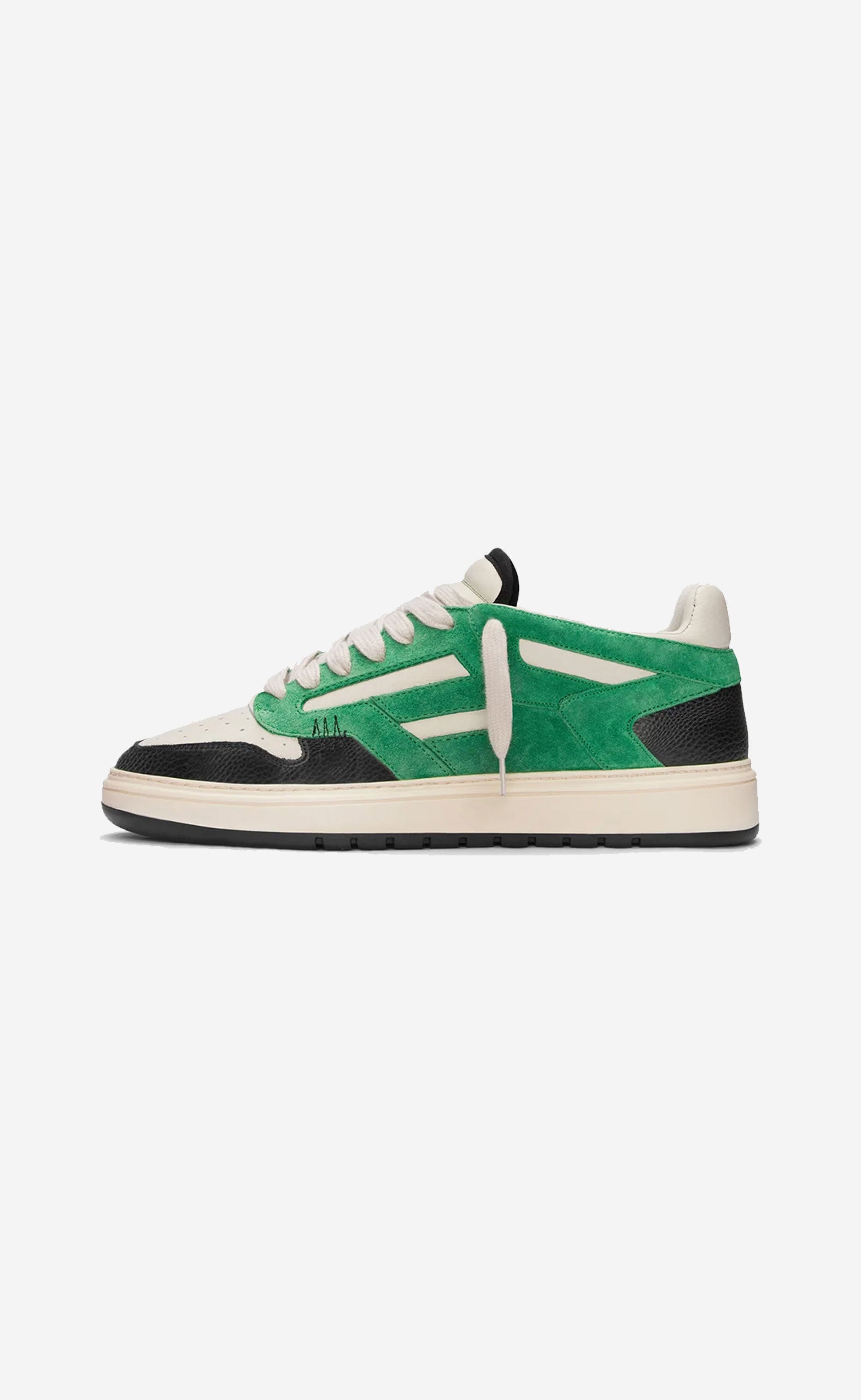 ISLAND GREEN VINTAGE WHITE BLACK REPTOR SNEAKERS