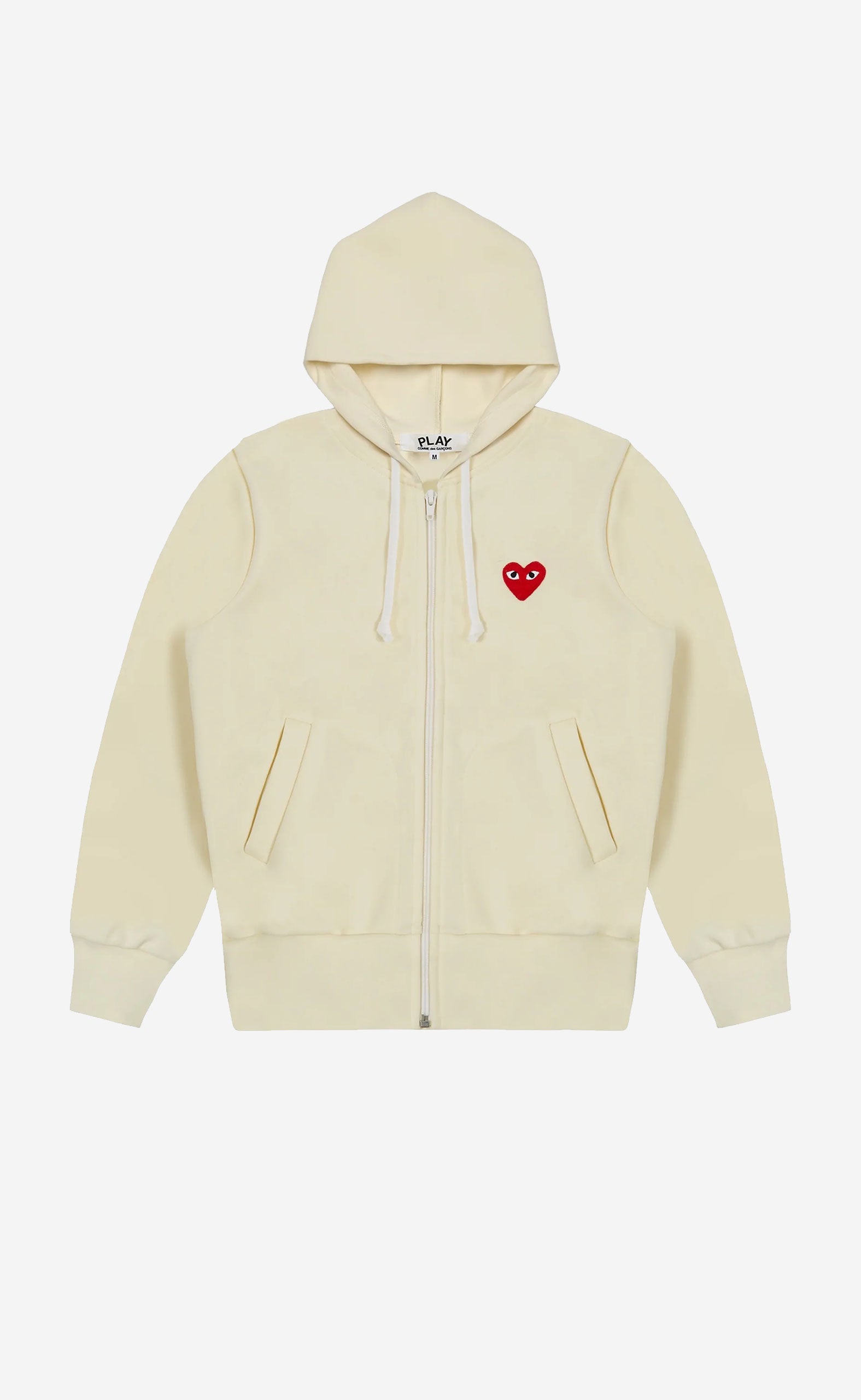 IVORY PLAY ZIP HOODED SWEATSHIRT