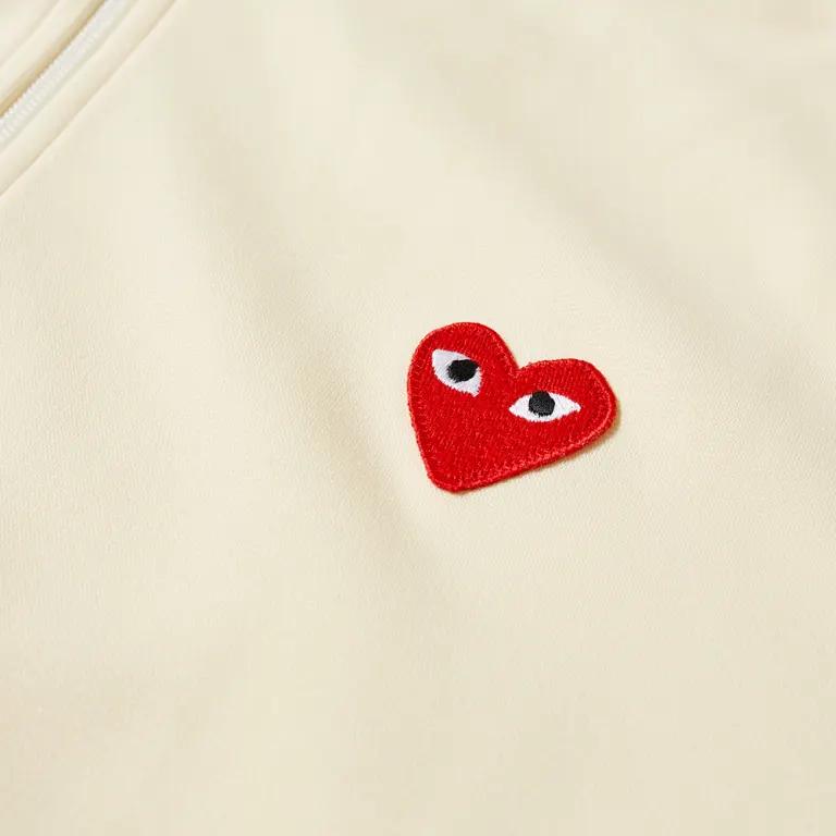 IVORY PLAY ZIP HOODED SWEATSHIRT
