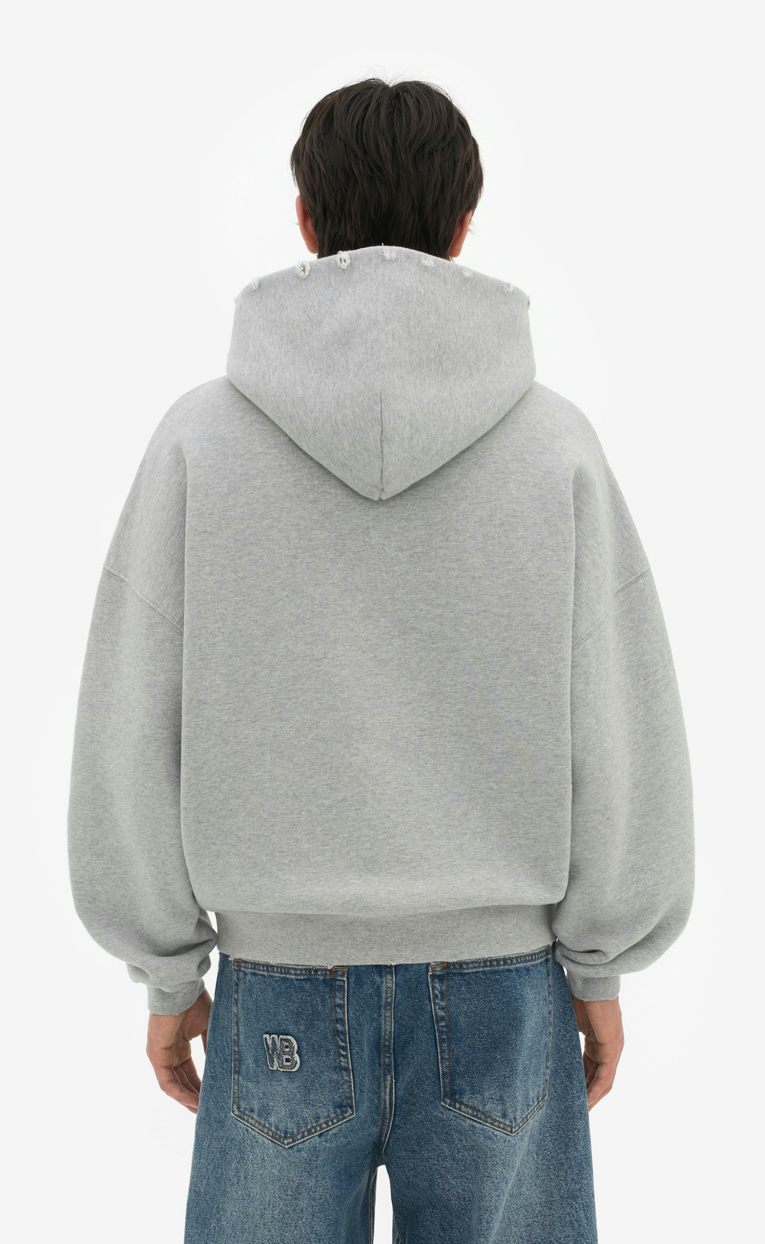 JESSE V2 GREY MELANGE HOODIE