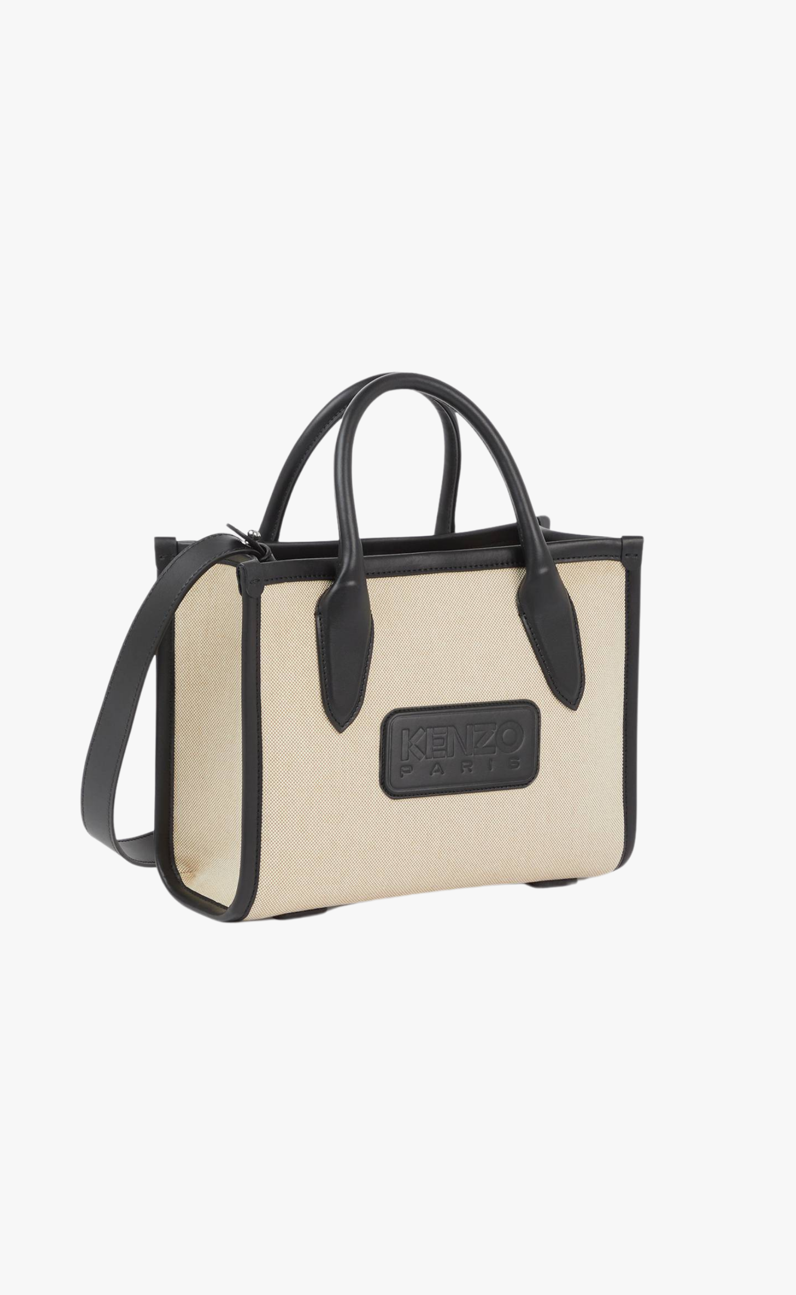KENZO 18' SMALL CANVAS TOTE BLACK BAG