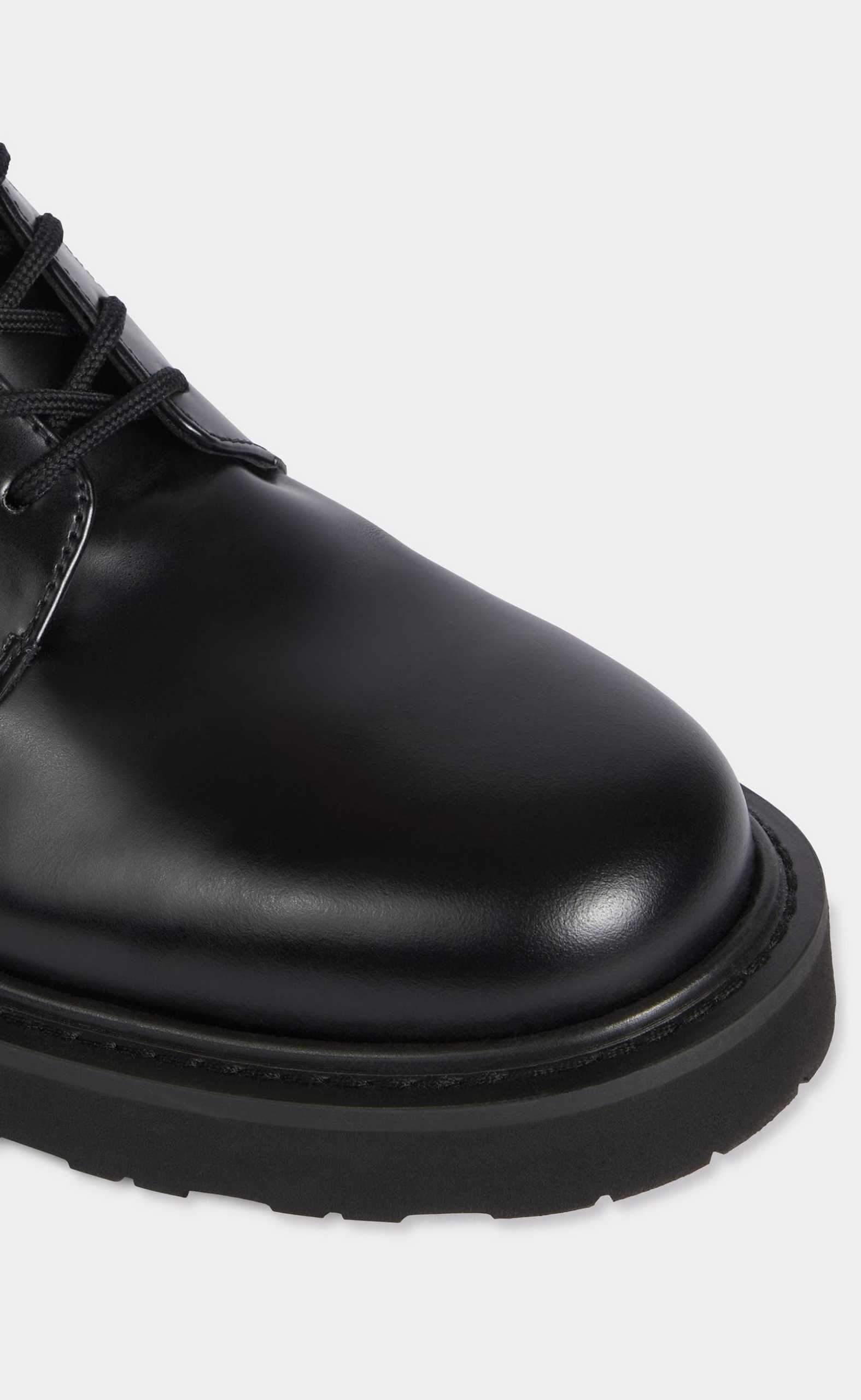KENZO UKIO LACE UP BLACK BOOTS