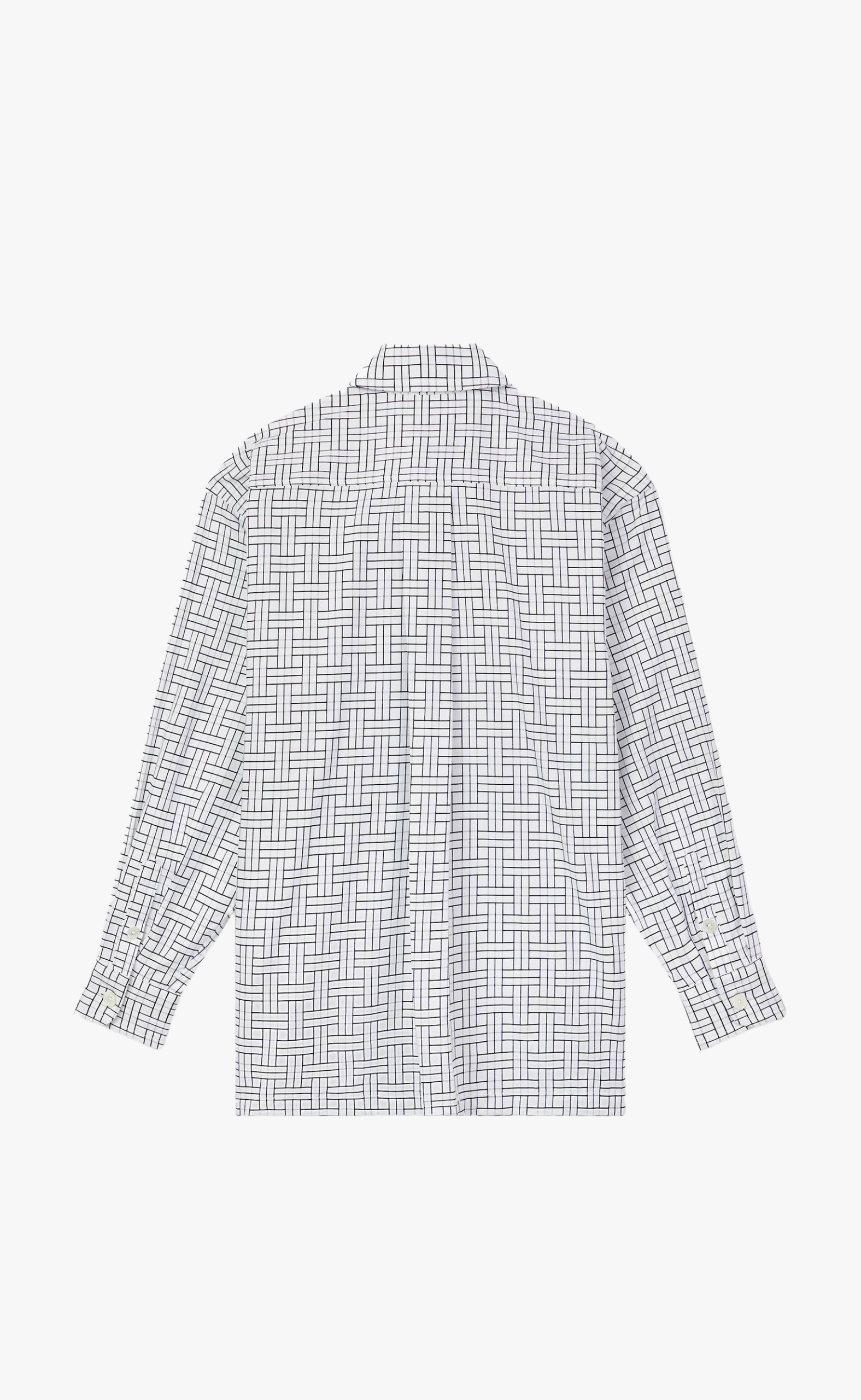 KENZO WEAVE OVERSIZED WHITE SHIRT