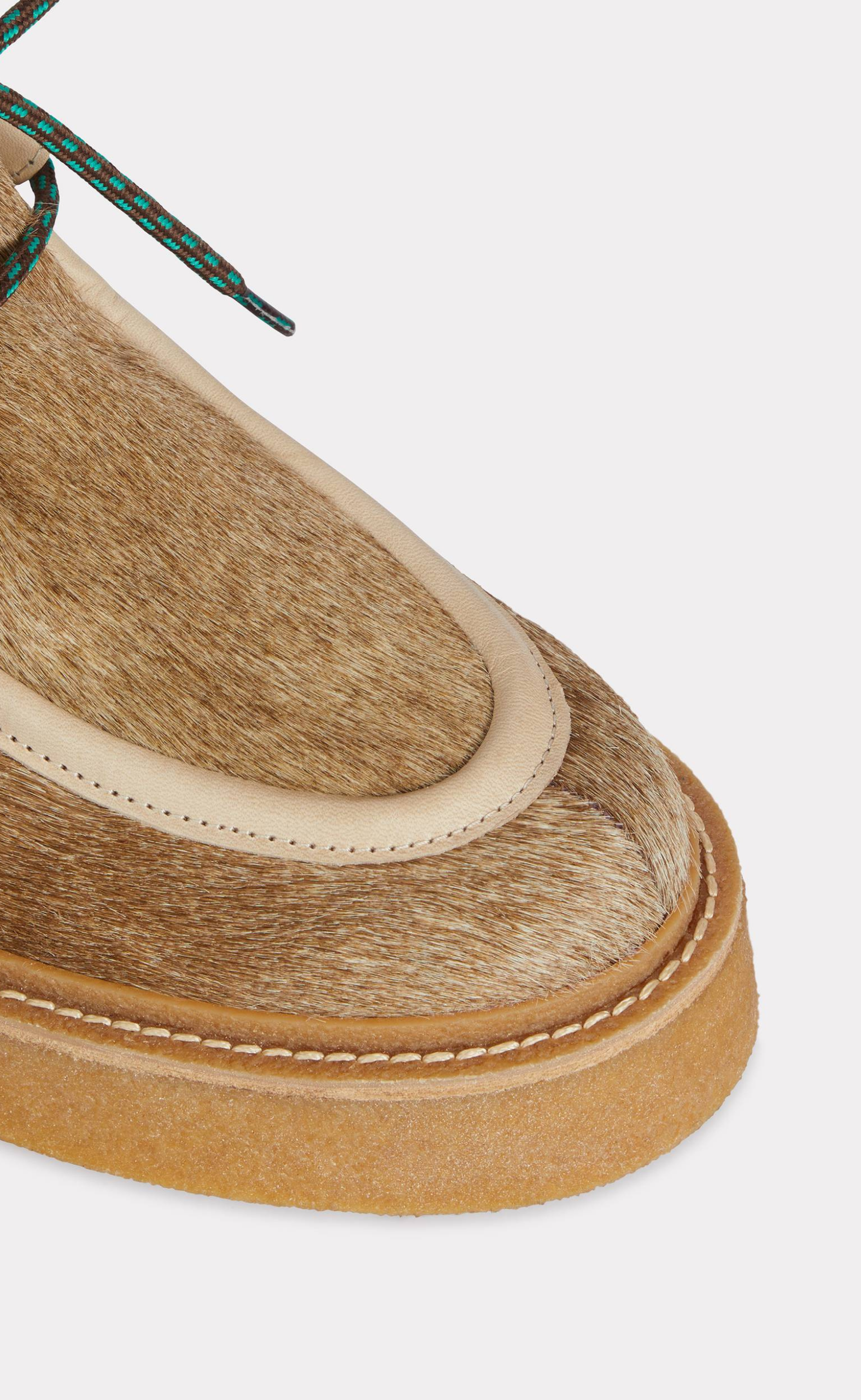 KENZO YUKI PONY BEIGE BOOTS