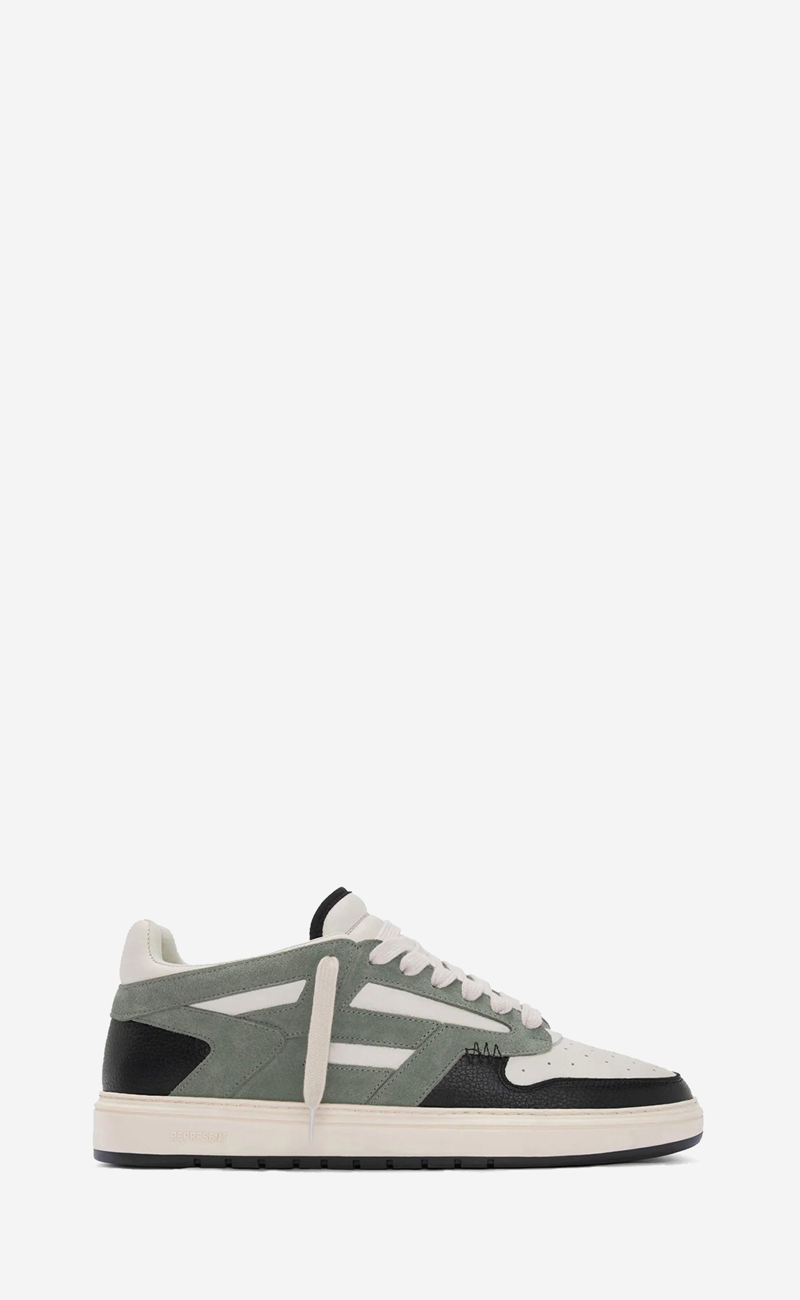 KHAKI VINTAGE WHITE BLACK REPTOR SNEAKERS
