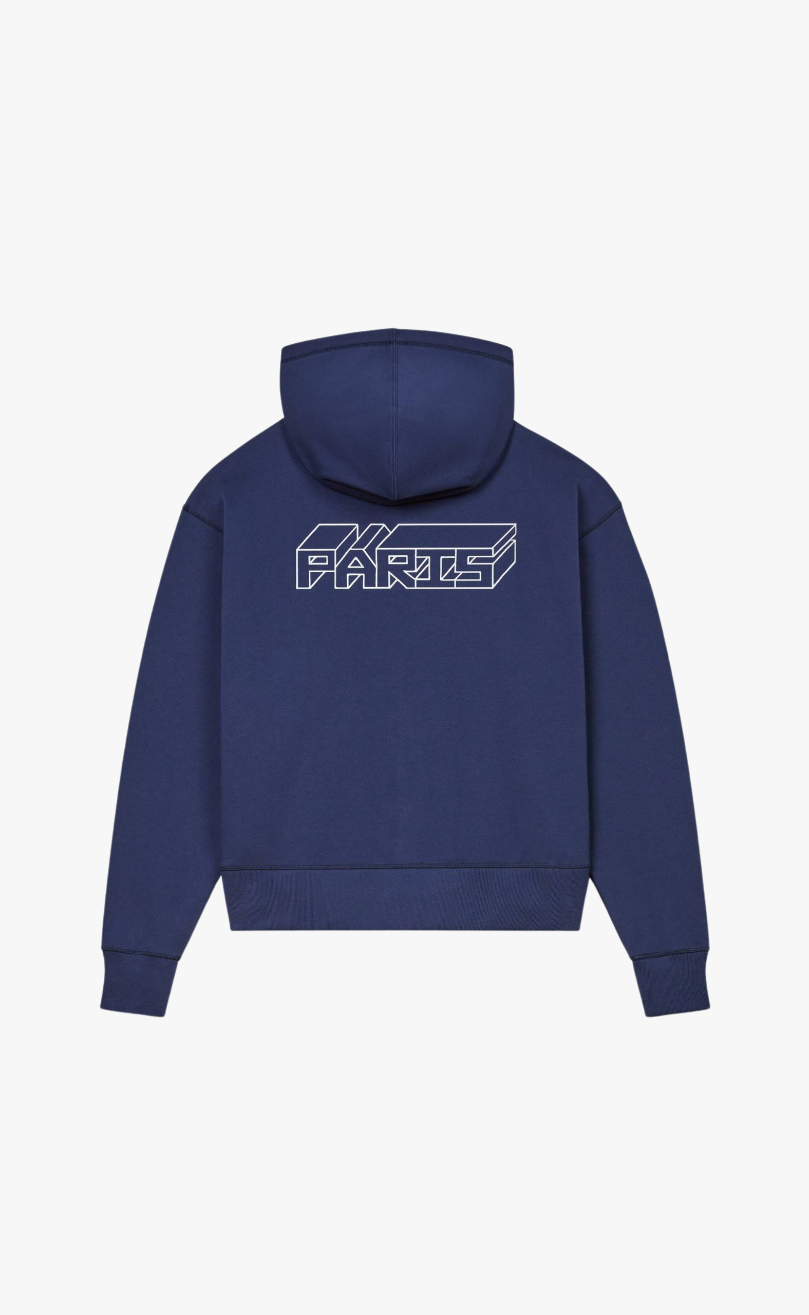 KUBE EMB FULL ZIP MIDNIGHT BLUE HOODIE