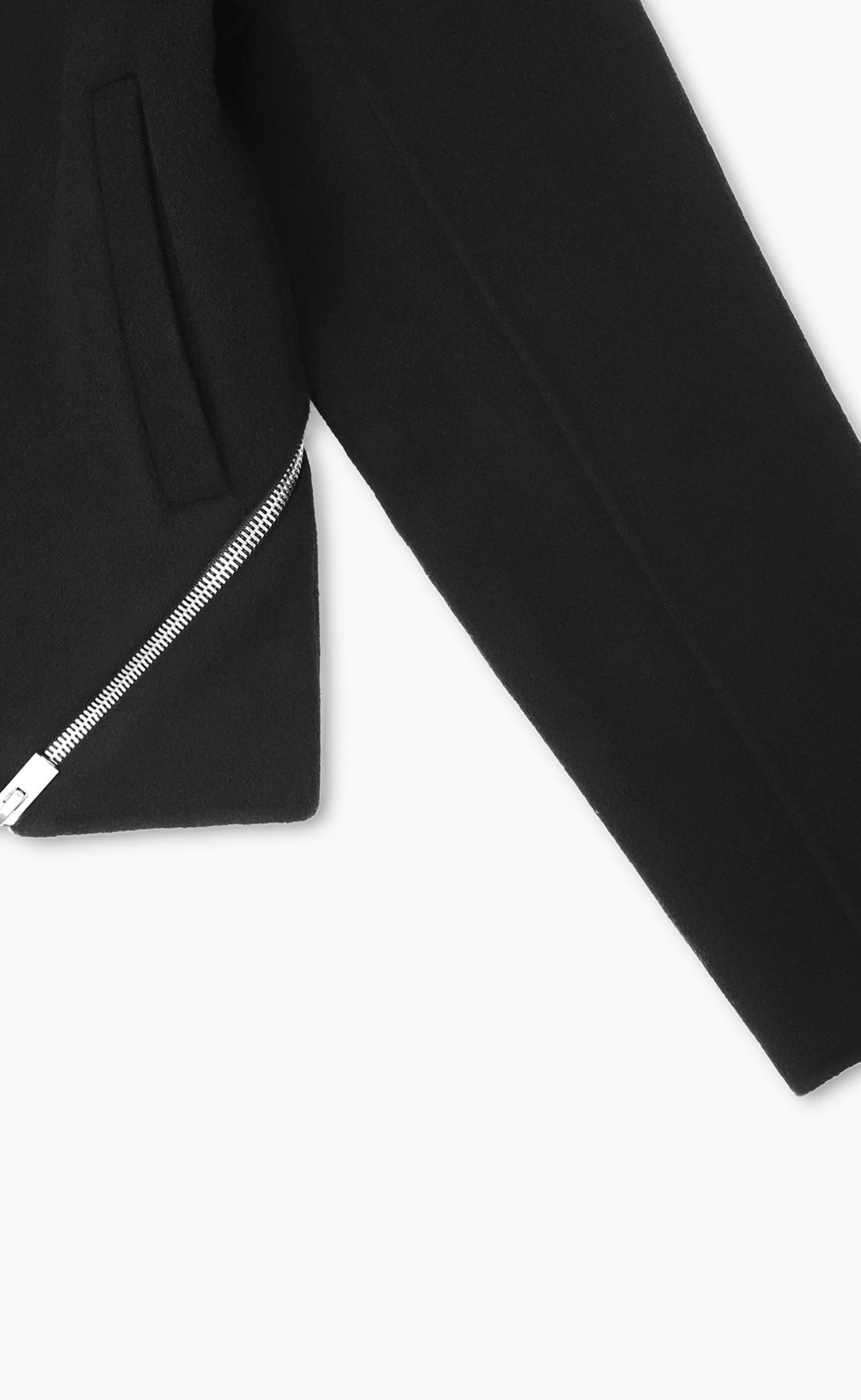 LASING WOOL BLACK JACKET