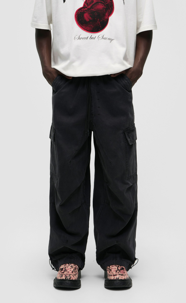 ISTVAN BLACK WASHED PANTS