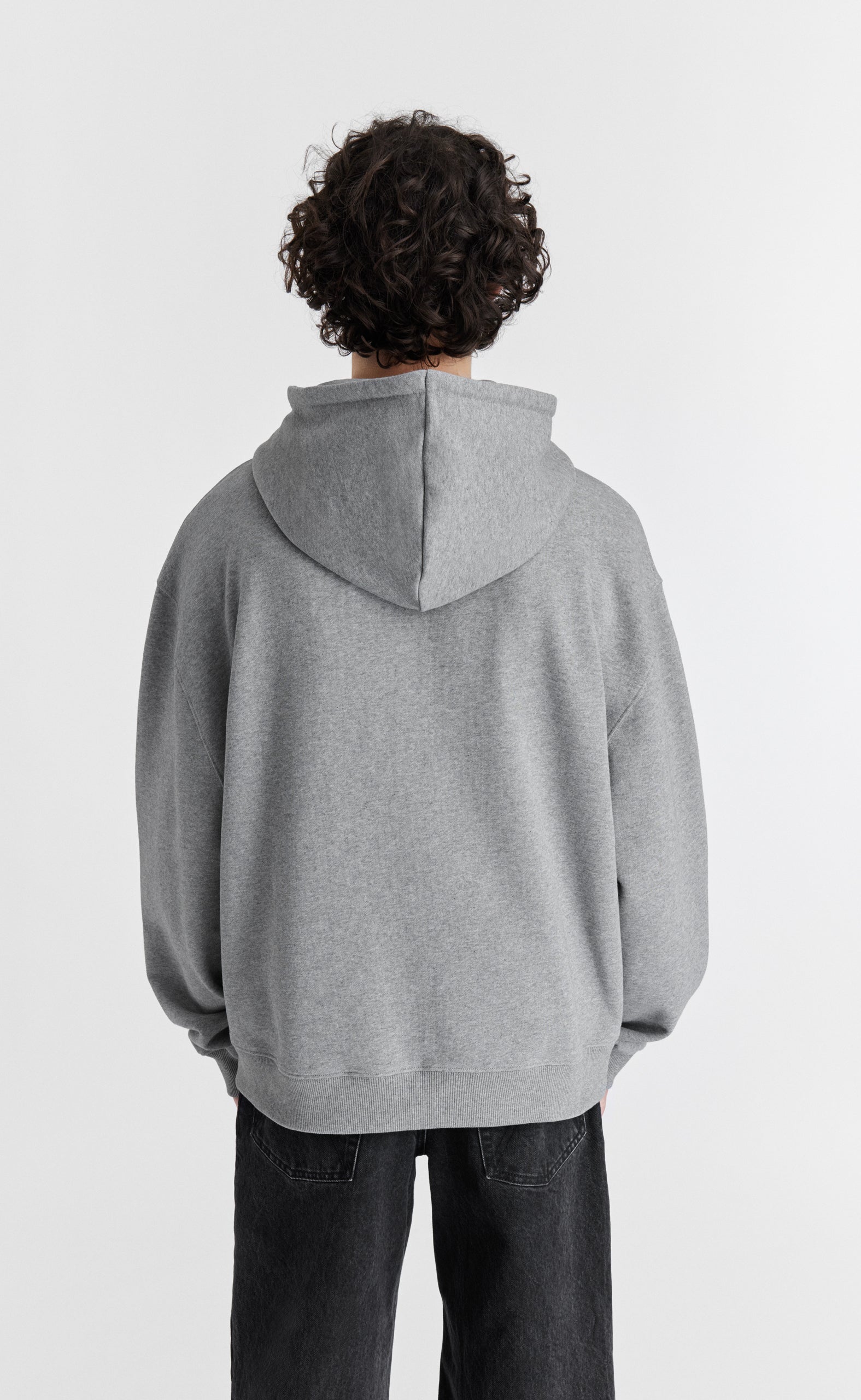LEGEND ZIP GREY MELANGE HOODIE