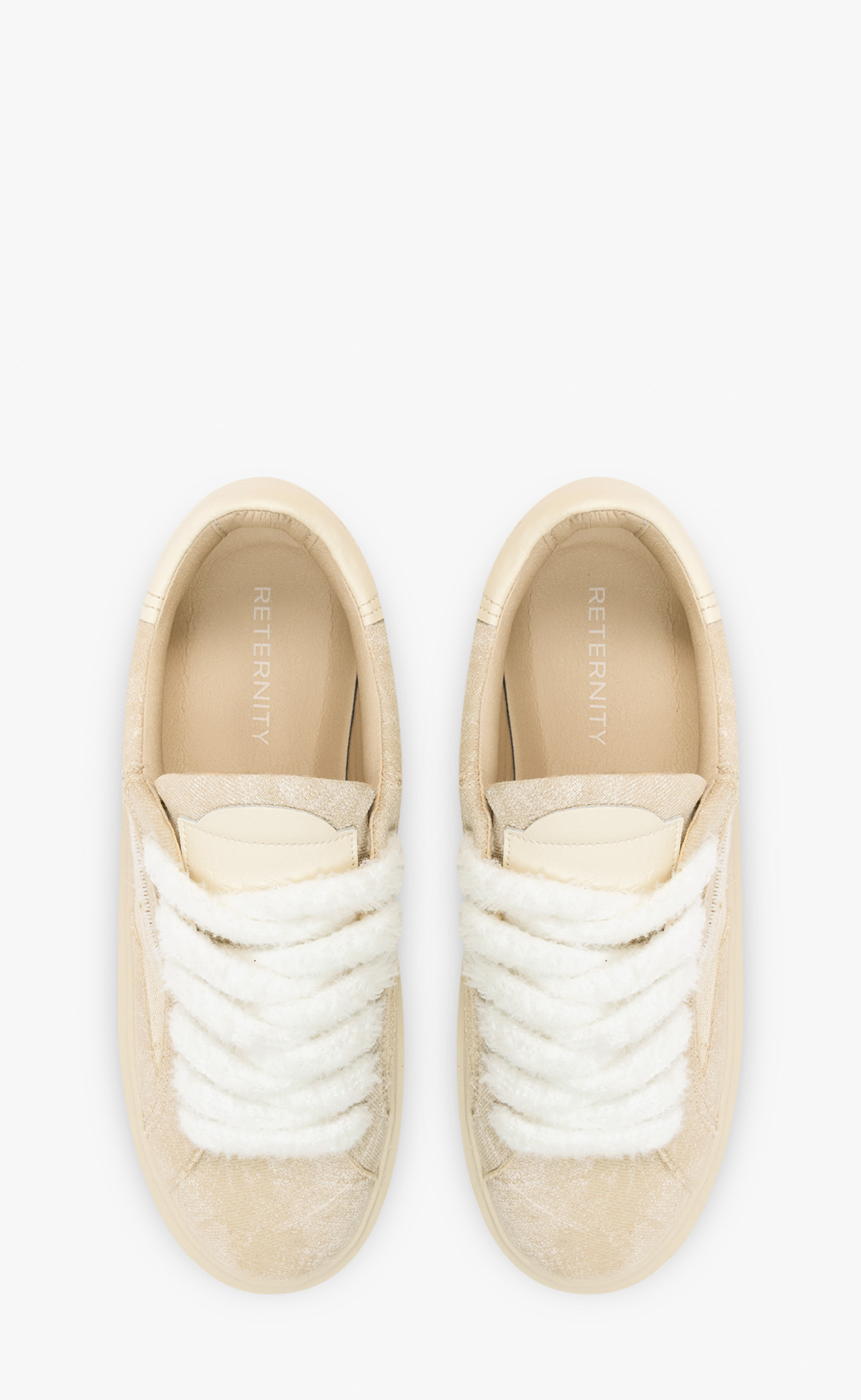 LE PROMENEUR CREAM SNEAKERS